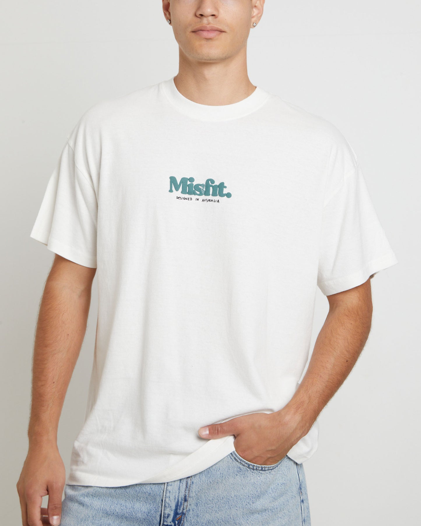 Groomy Short Sleeve T-Shirt in Pigment Thrift White