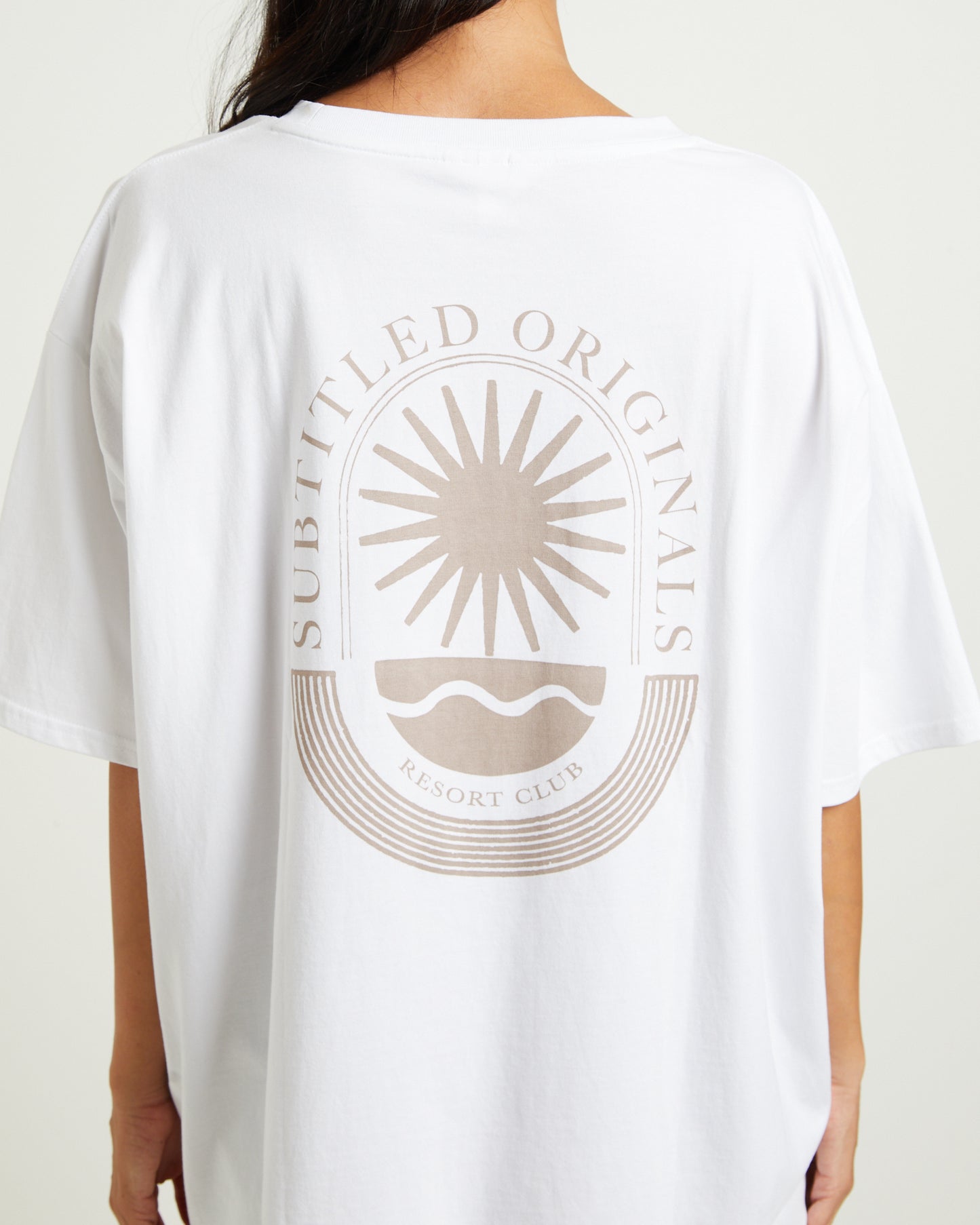 Resort Club Oversized T-Shirt in White