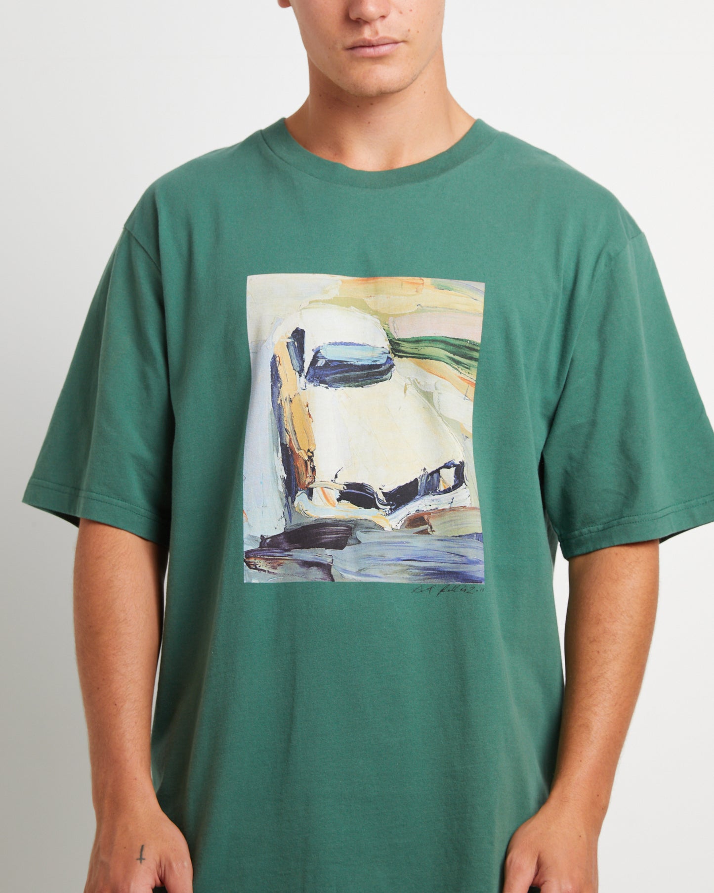 Kingswood Painting Short Sleeve T-Shirt in Green