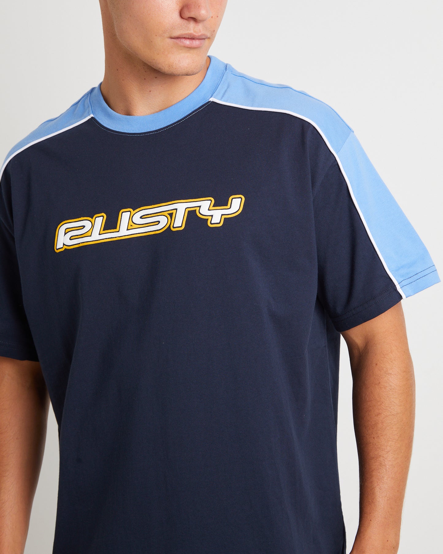 Straight Shooter Short Sleeve T-Shirt in Navy