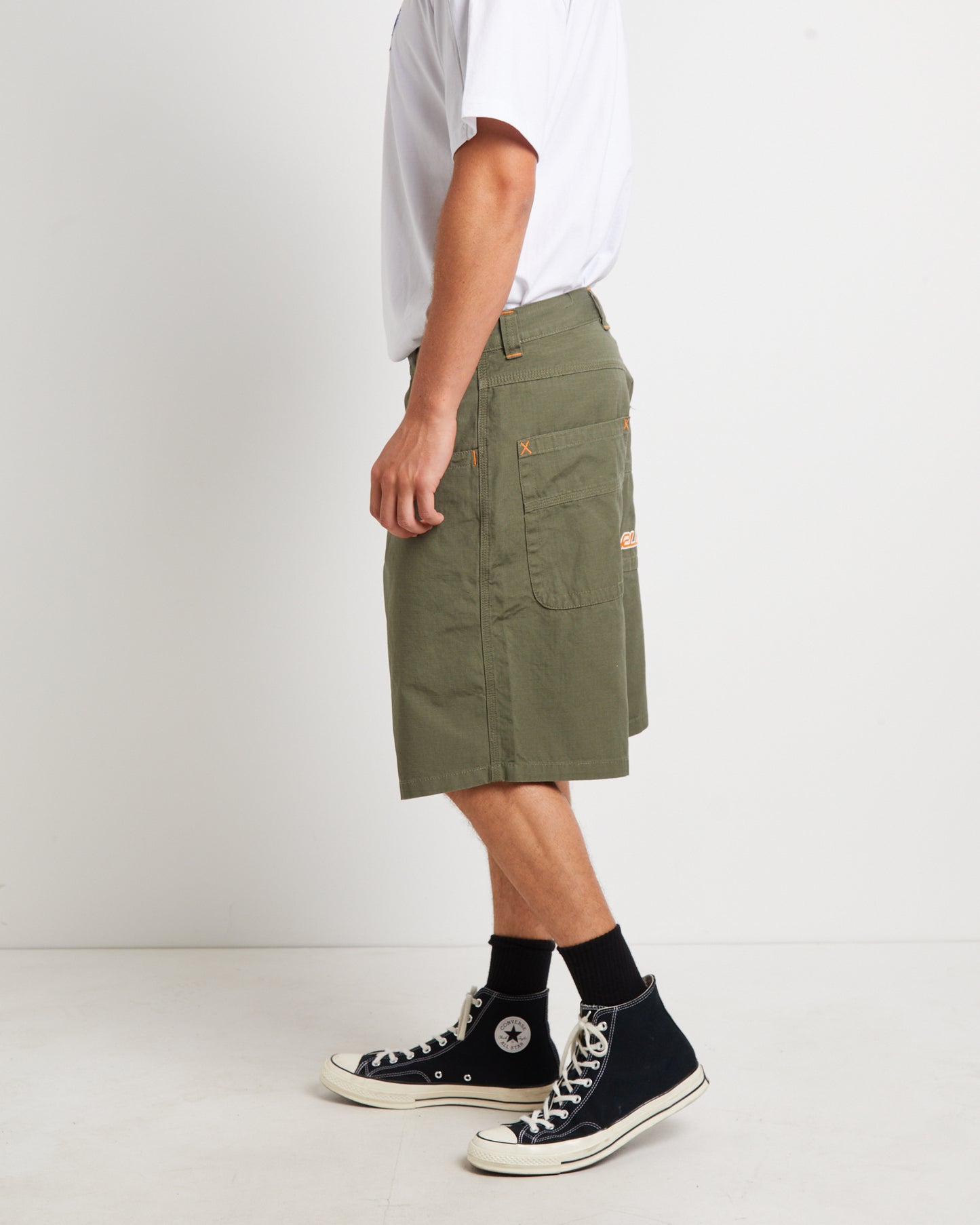 Rip Daddy Ripstop Shorts in Army Green