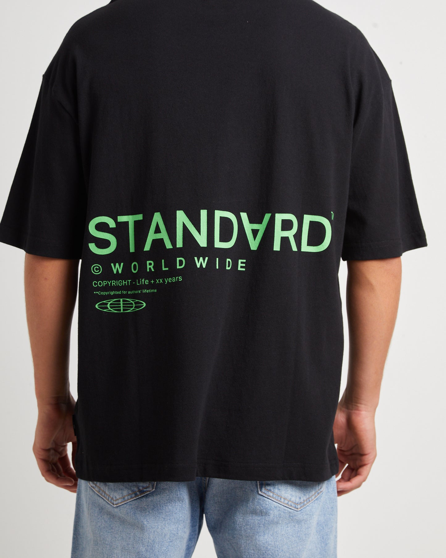 Copyright Short Sleeve T-Shirt in Black