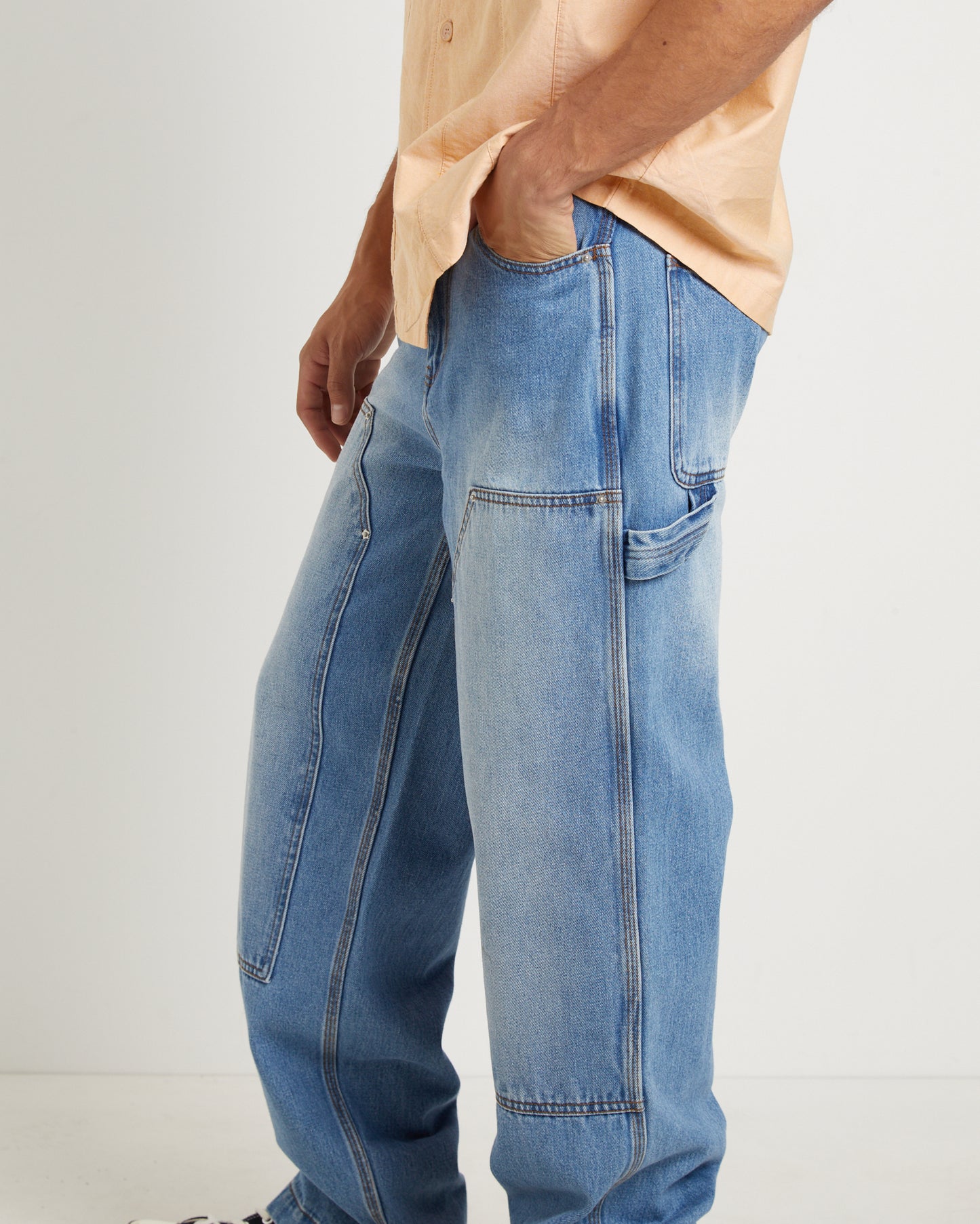Double Knee Carpenter Pants in Vintage Wash