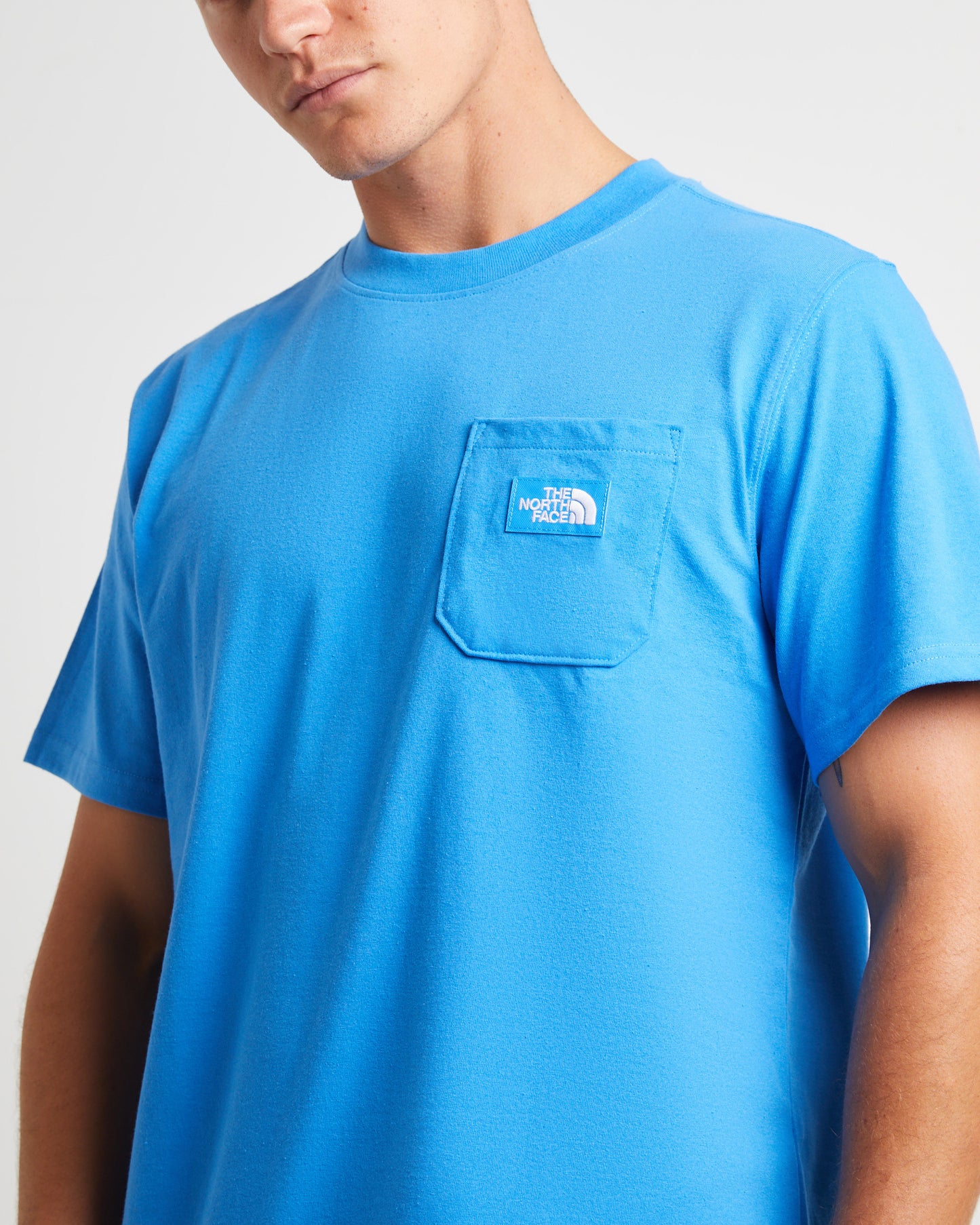 Short Sleeve Heritage Patch Pocket T-Shirt in Super Sonic Blue
