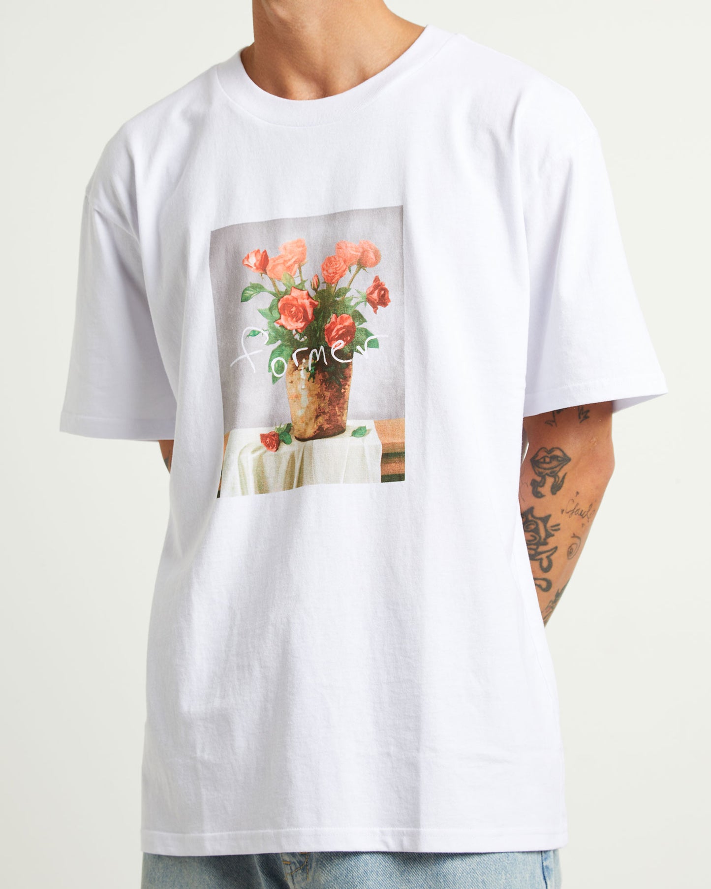 Still Life Short Sleeve T-Shirt in White