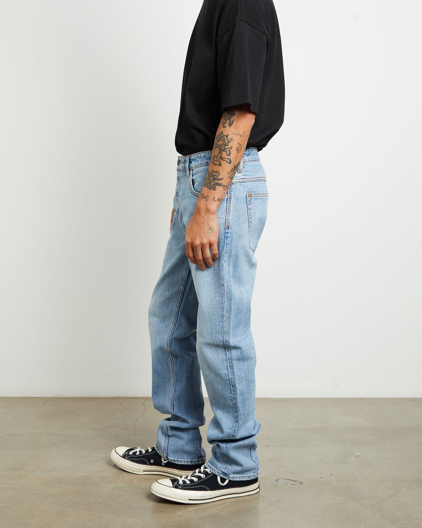 Lou Straight Denim Jeans in Roman Blue