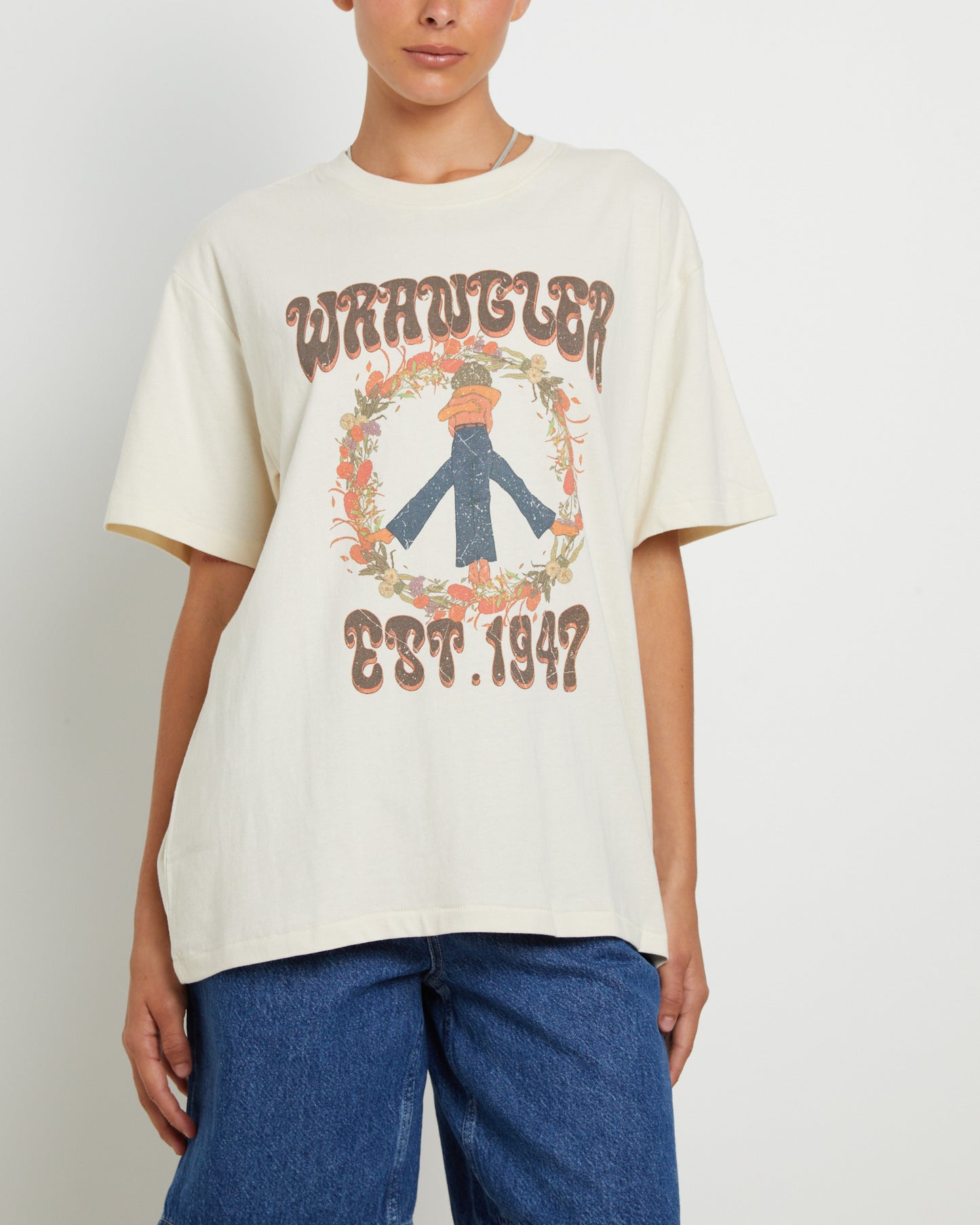 Slouch Short Sleeve T-Shirt in Botanical Love