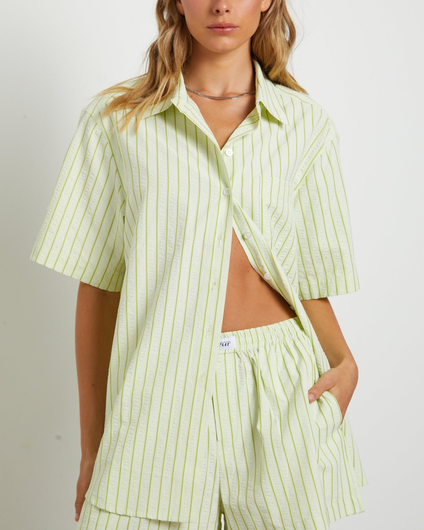 Matilda Short Sleeve Shirt in Green