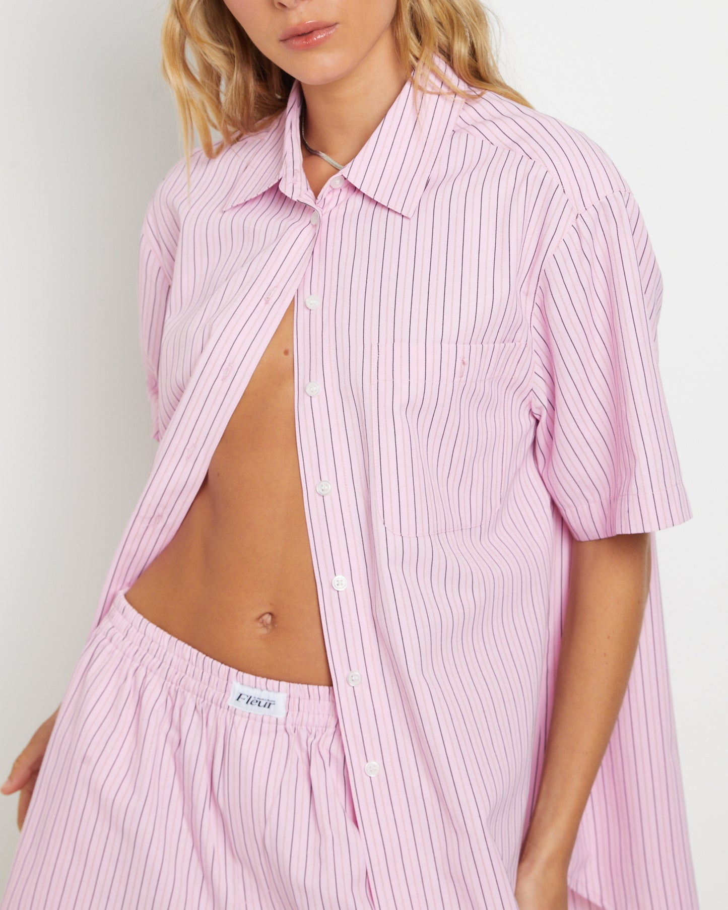 Matilda Short Sleeve Shirt in Pink