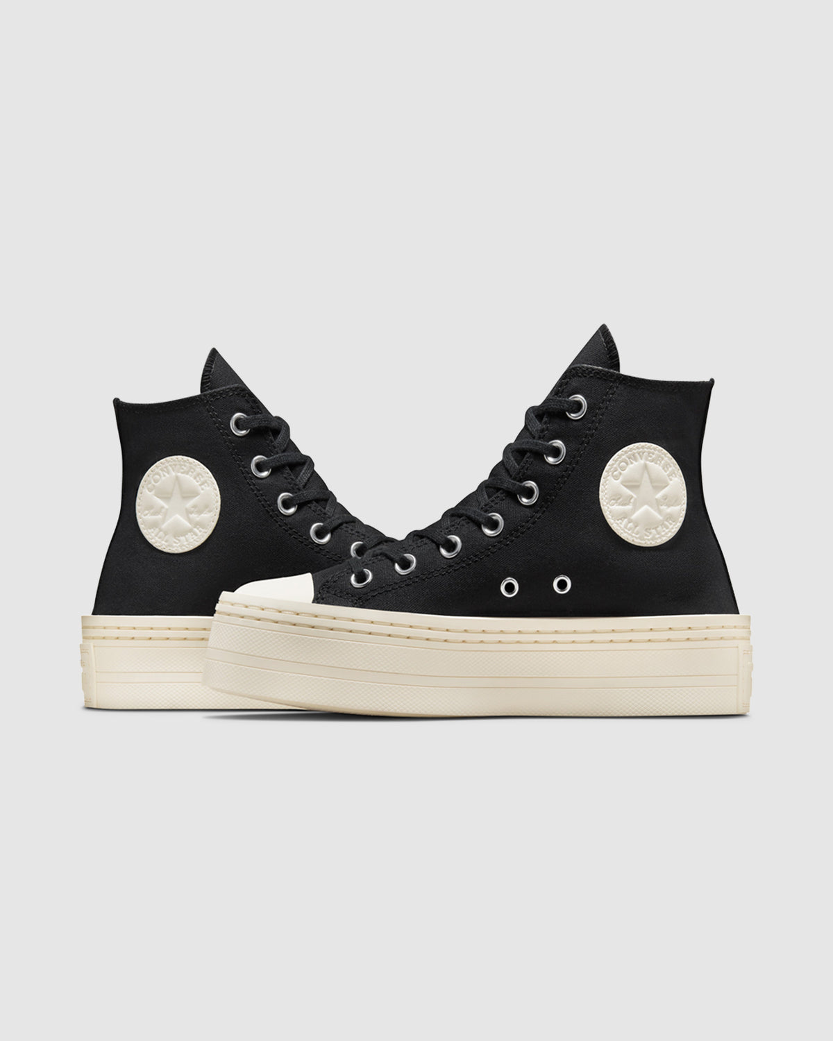 Chuck Taylor All Star Modern Lift High Top Sneakers in Black BLACK/BLACK/EGRET