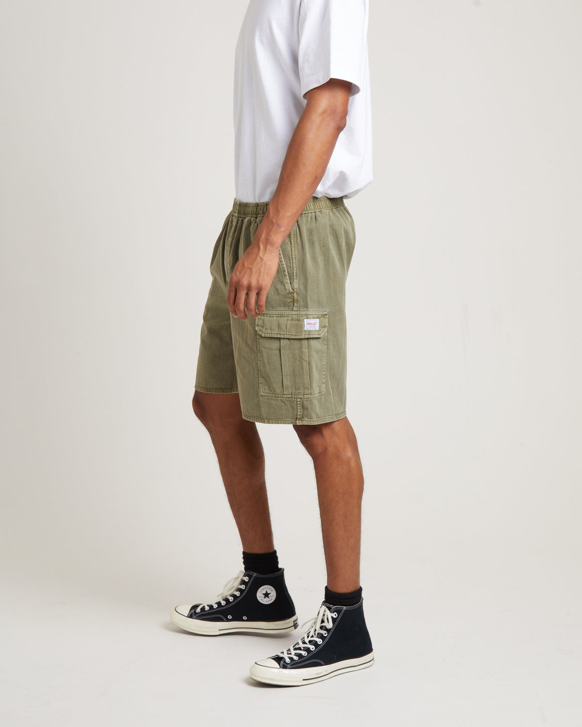 Rollas Cargo Shorts in Army FADED ARMY