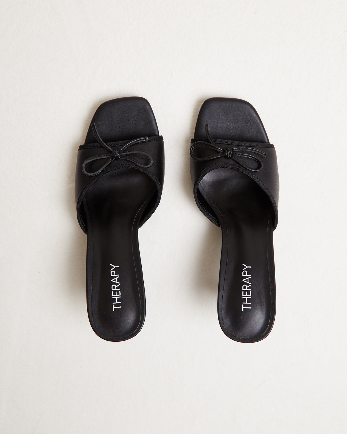 Jenner Kitten Heels in Smooth Black BLACK SMOOTH