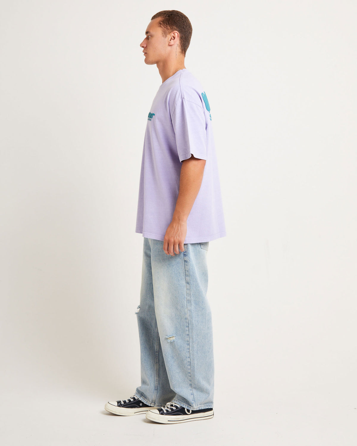 Narli Short Sleeve T-Shirt in Lavender LAVENDAR