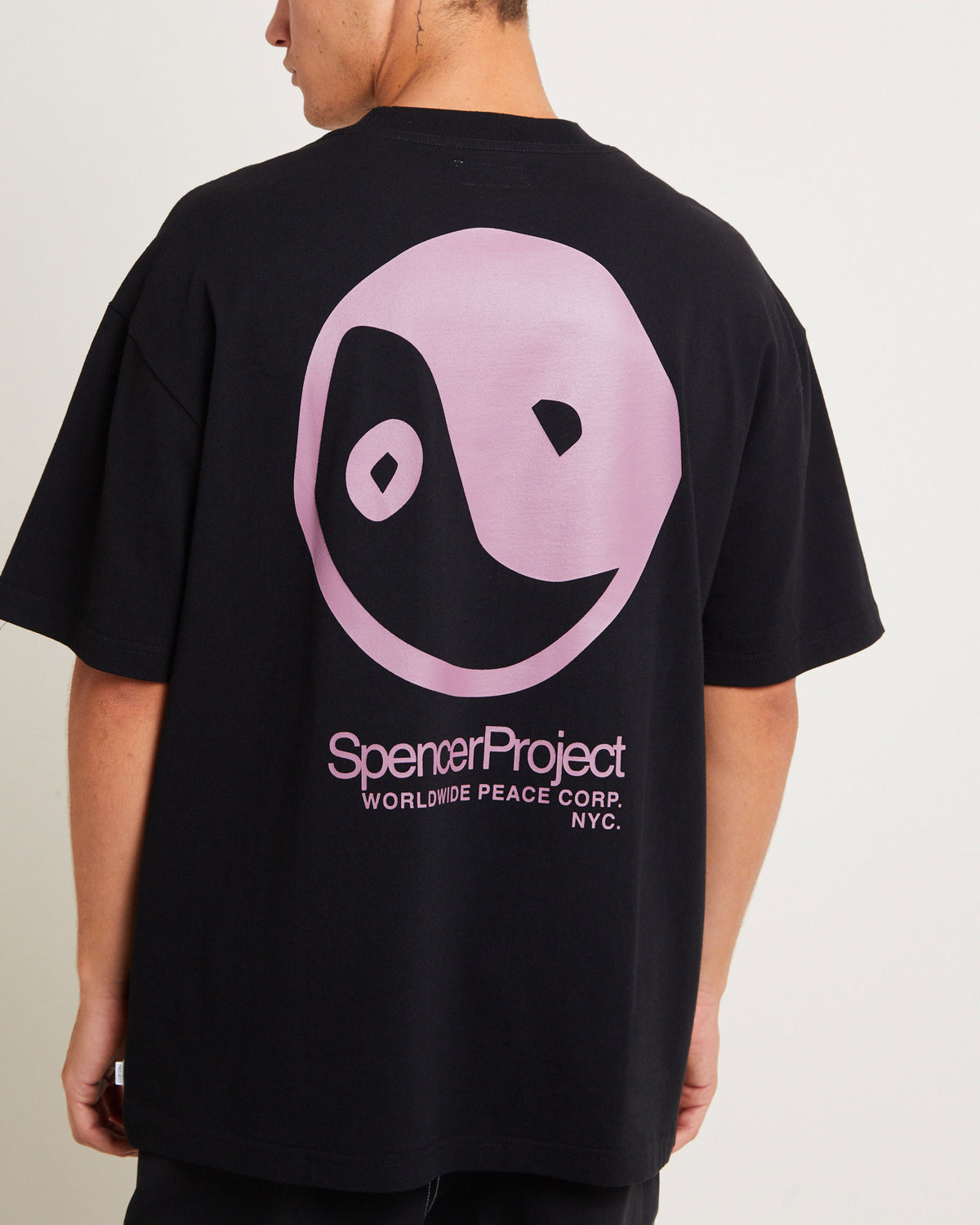 Peace Corp Short Sleeve T-Shirt in Black BLACK