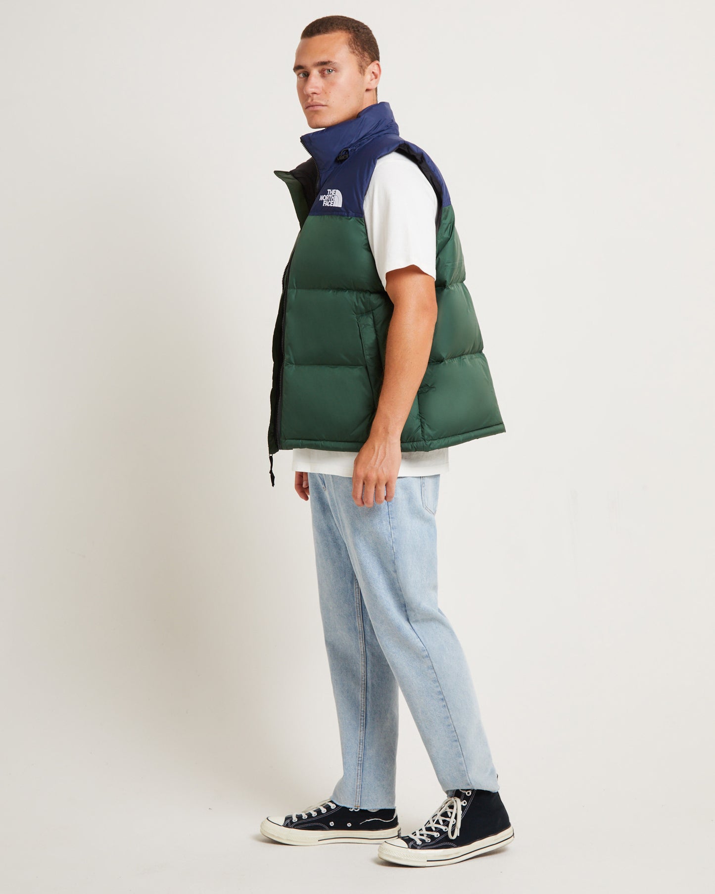 1996 Nuptse Retro Vest in Pine Needle