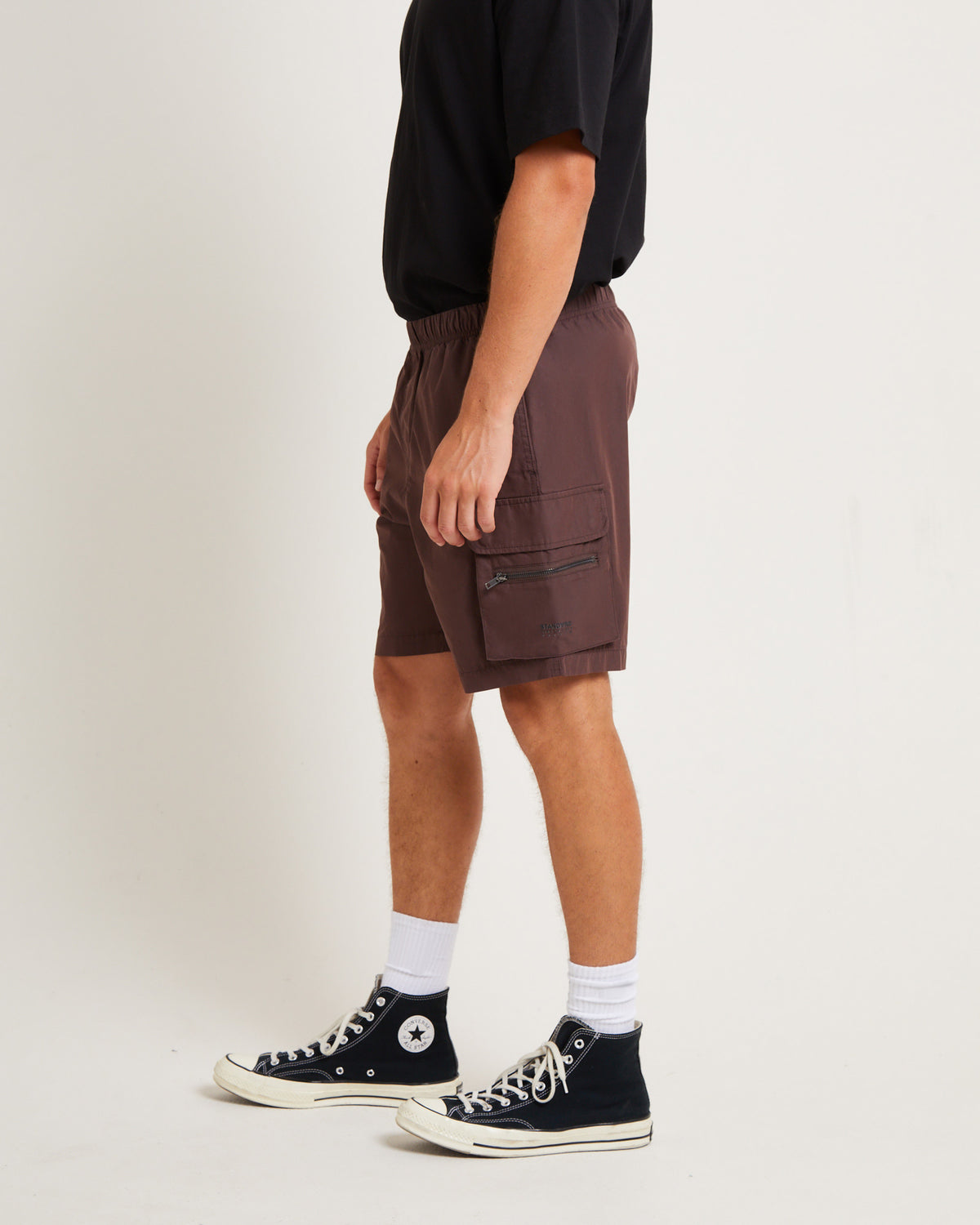 Utility Shorts in Umber Brown BROWN