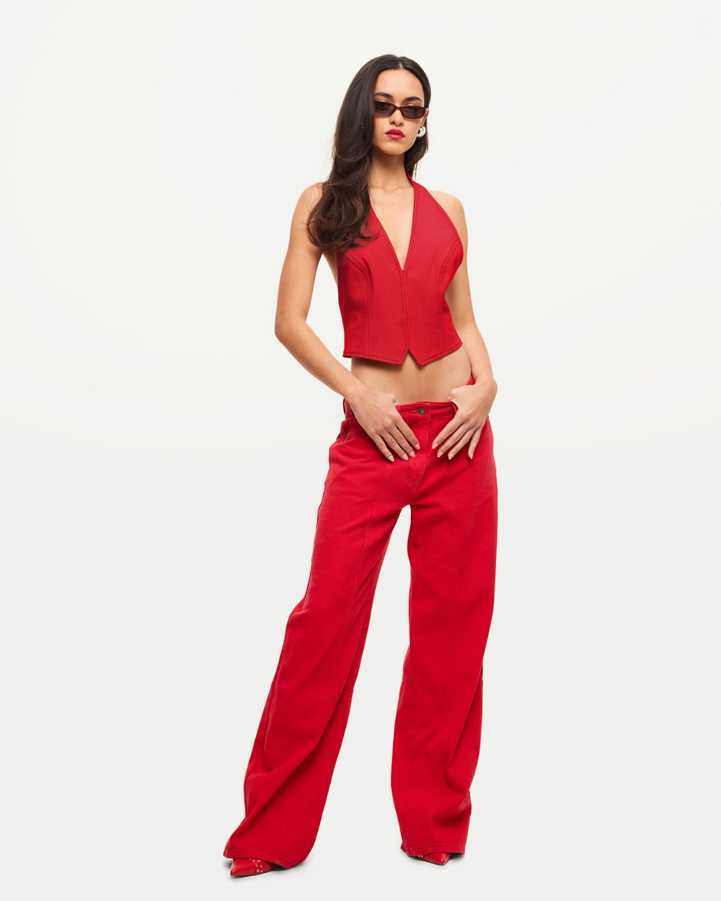 Dawson Jeans in Crimsom Red