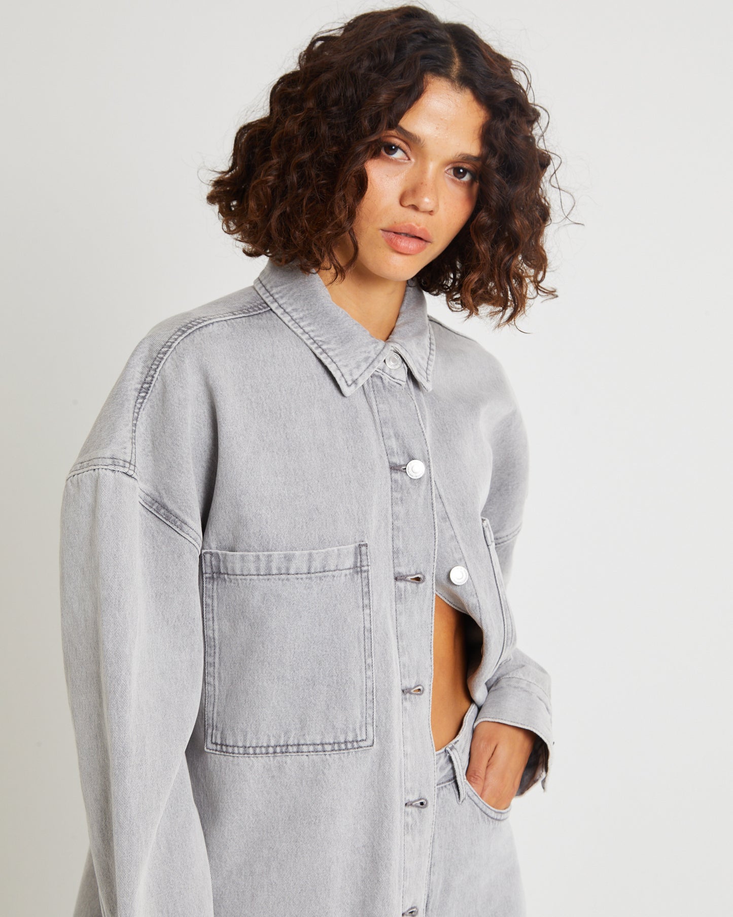 Hailey Denim Shirt Jacket