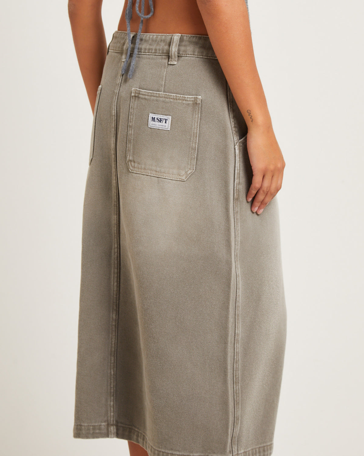 Heavenly People Midi Skirt Bark BARK