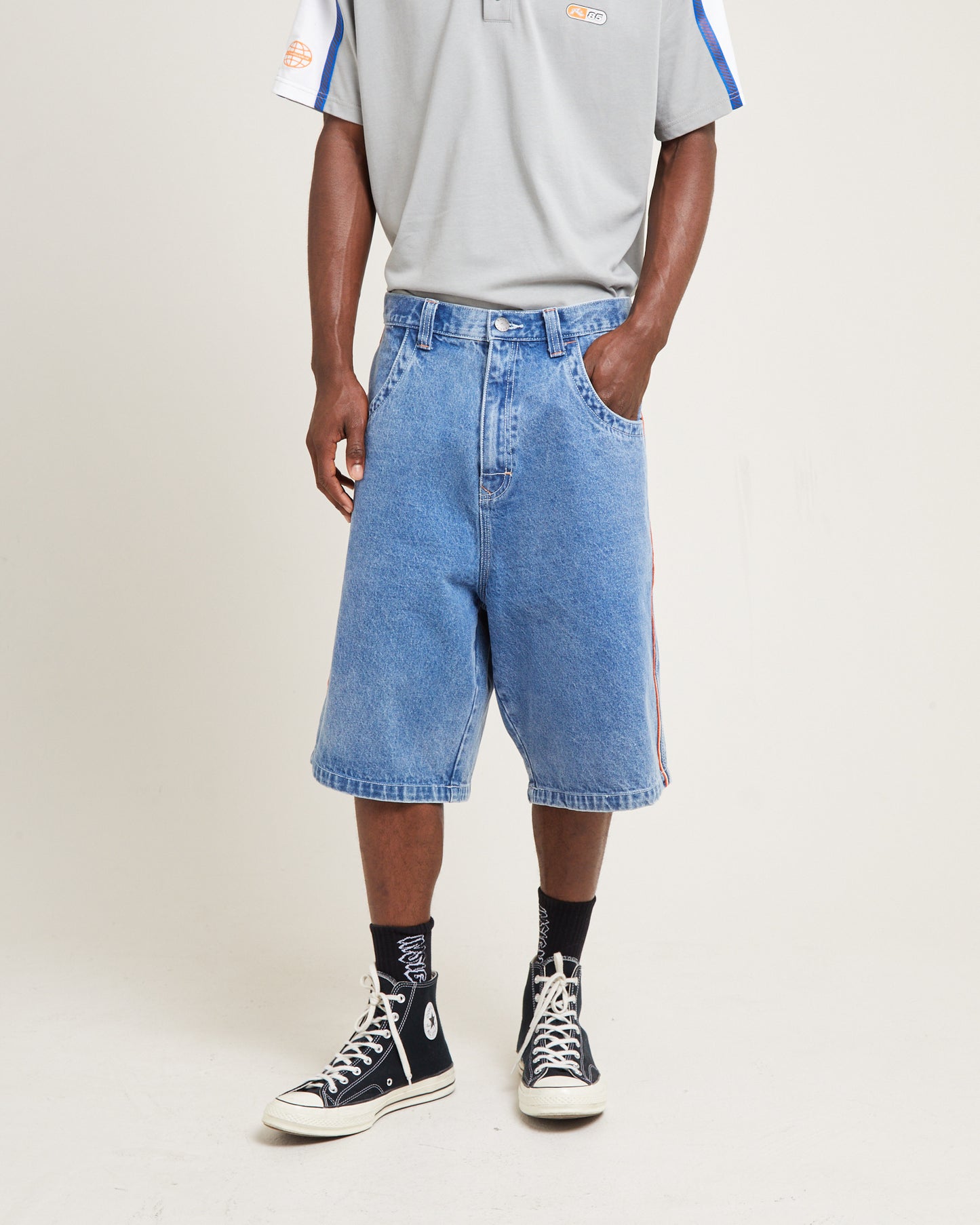 Flip Daddy Draggin Denim Jorts Middy Blue