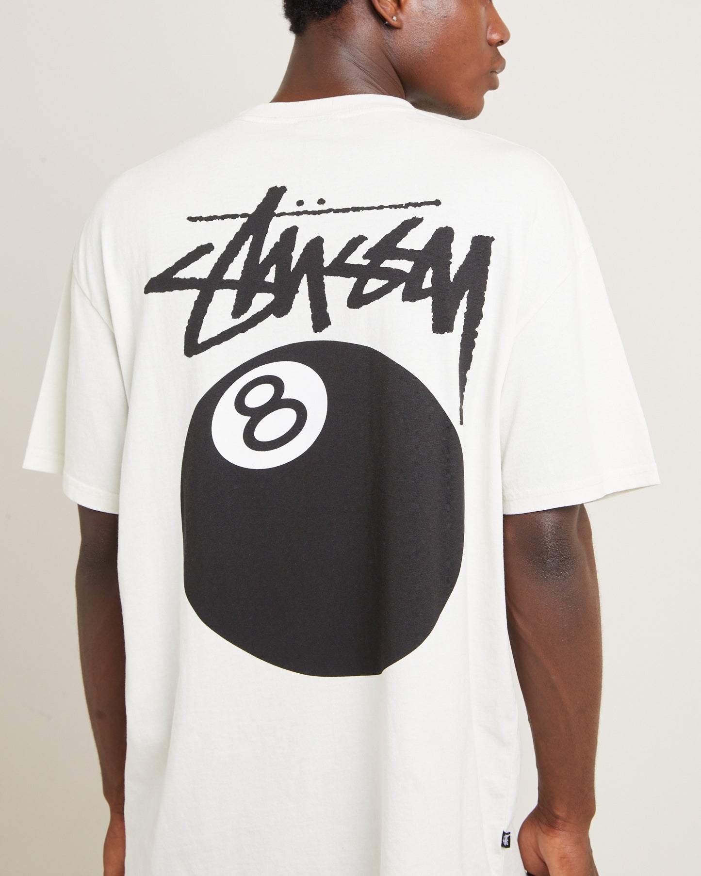 8 Ball Heavyweight Short Sleeve T-Shirt Washed White