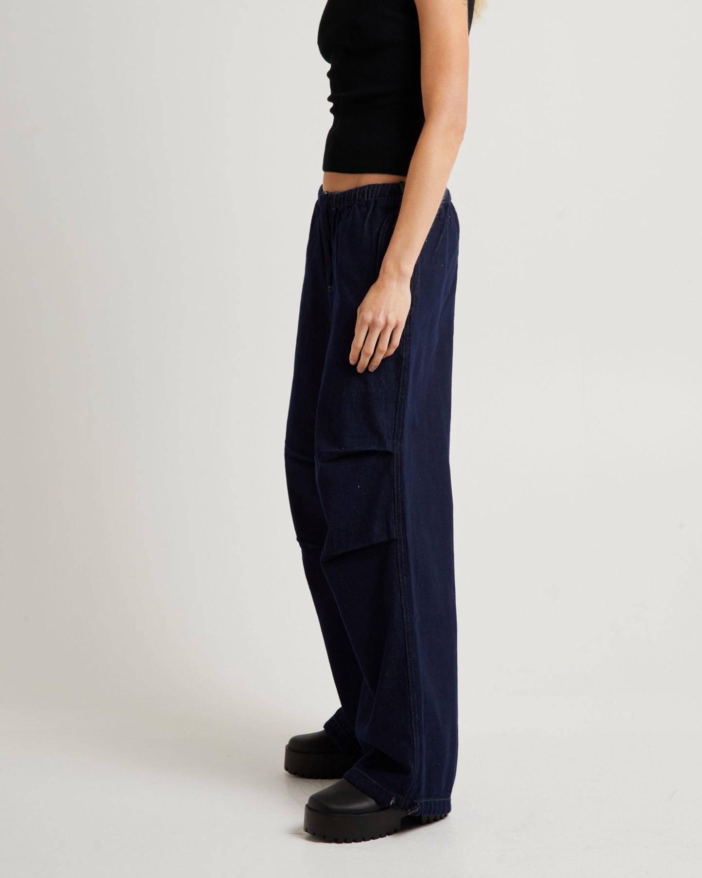 Lennie Denim Cargo Pants Ink Blue