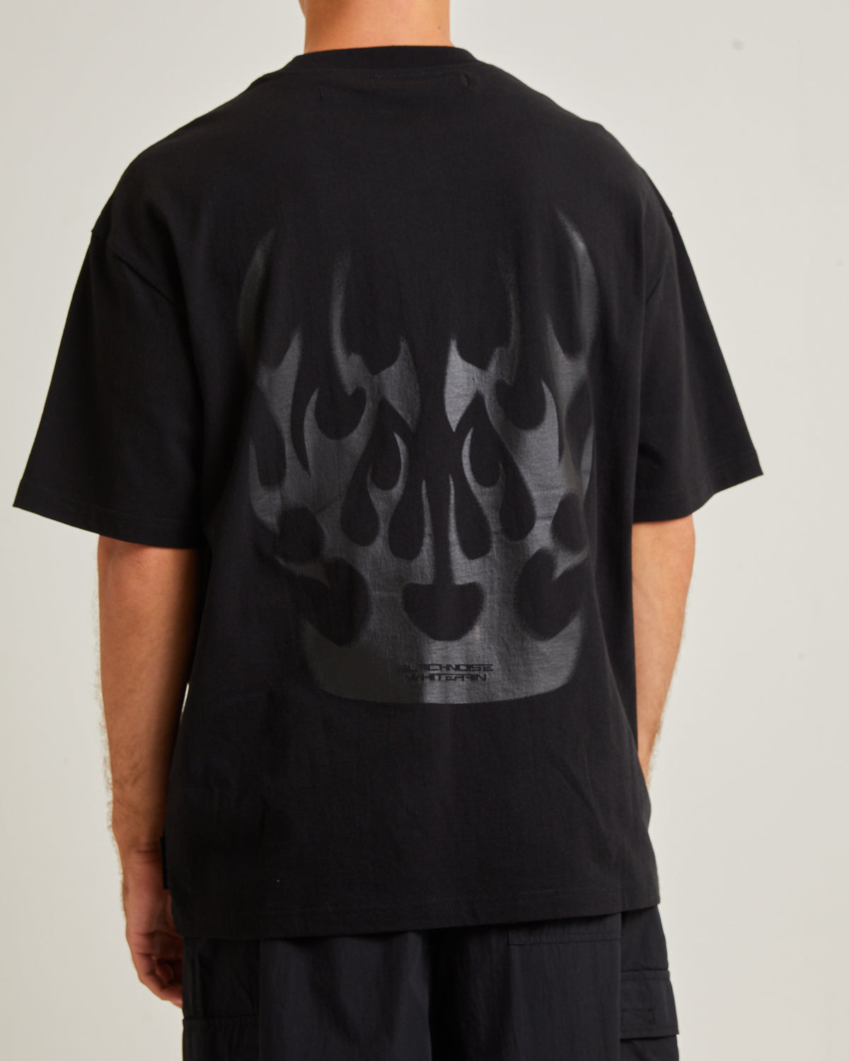 Flame Short Sleeve T-Shirt BLACK
