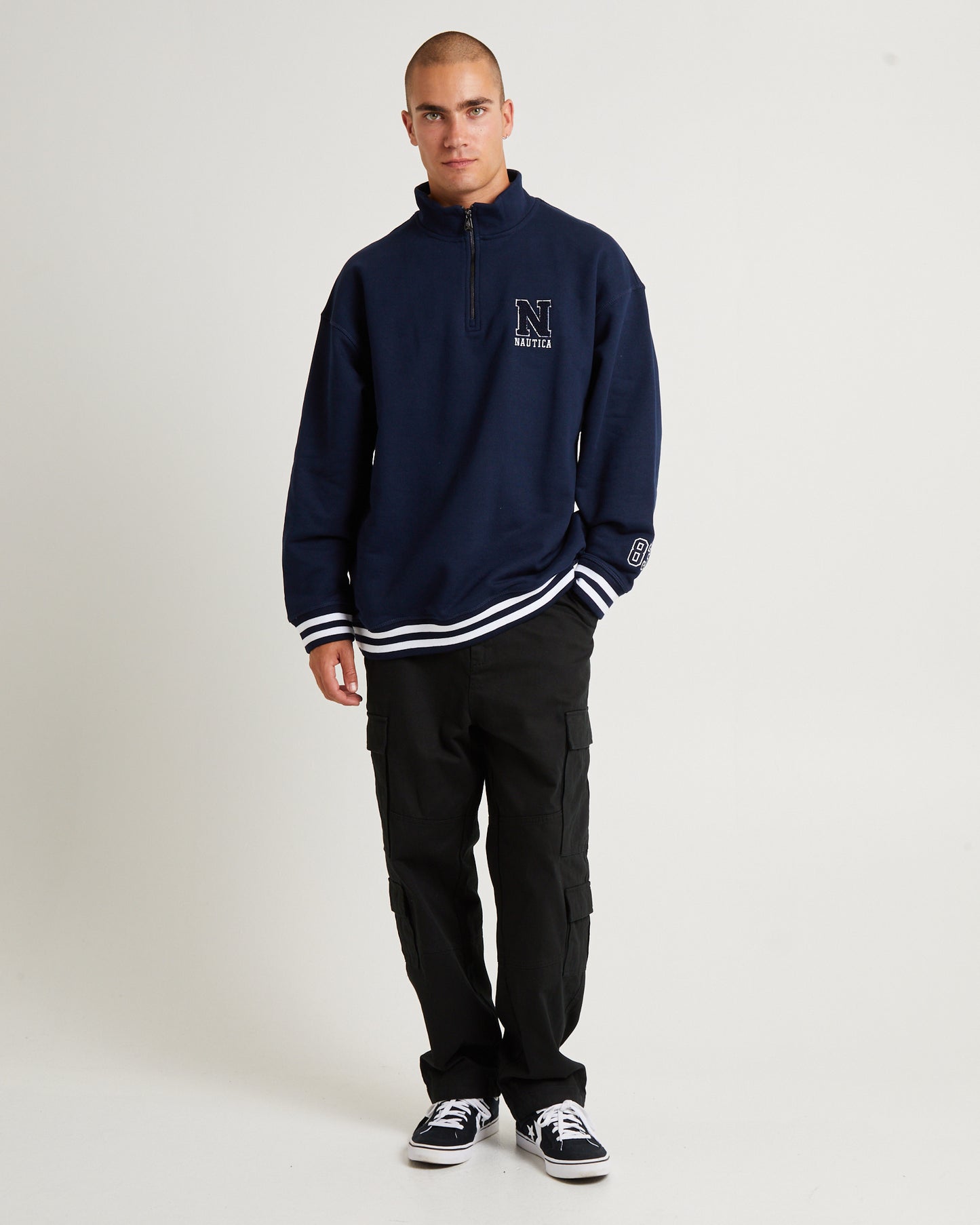 Beta 1/4 Zip Top Dark Navy