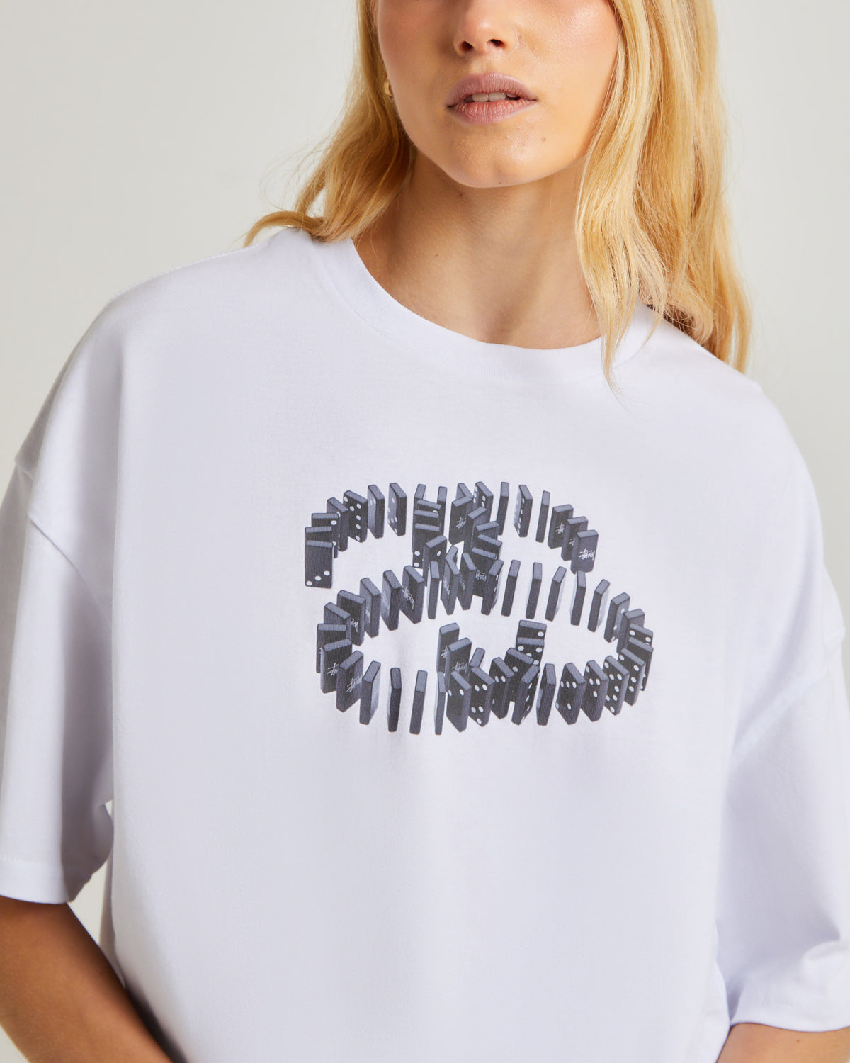 Dominoes Relaxed Short Sleeve T-Shirt White WHITE