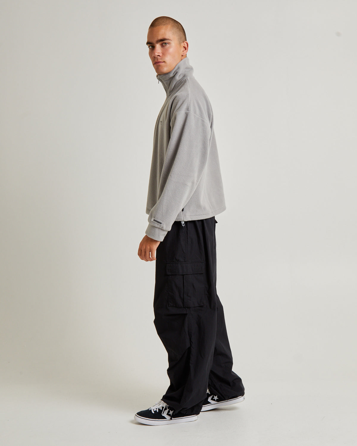 Seeka Polar Fleece Quarter Zip GREY