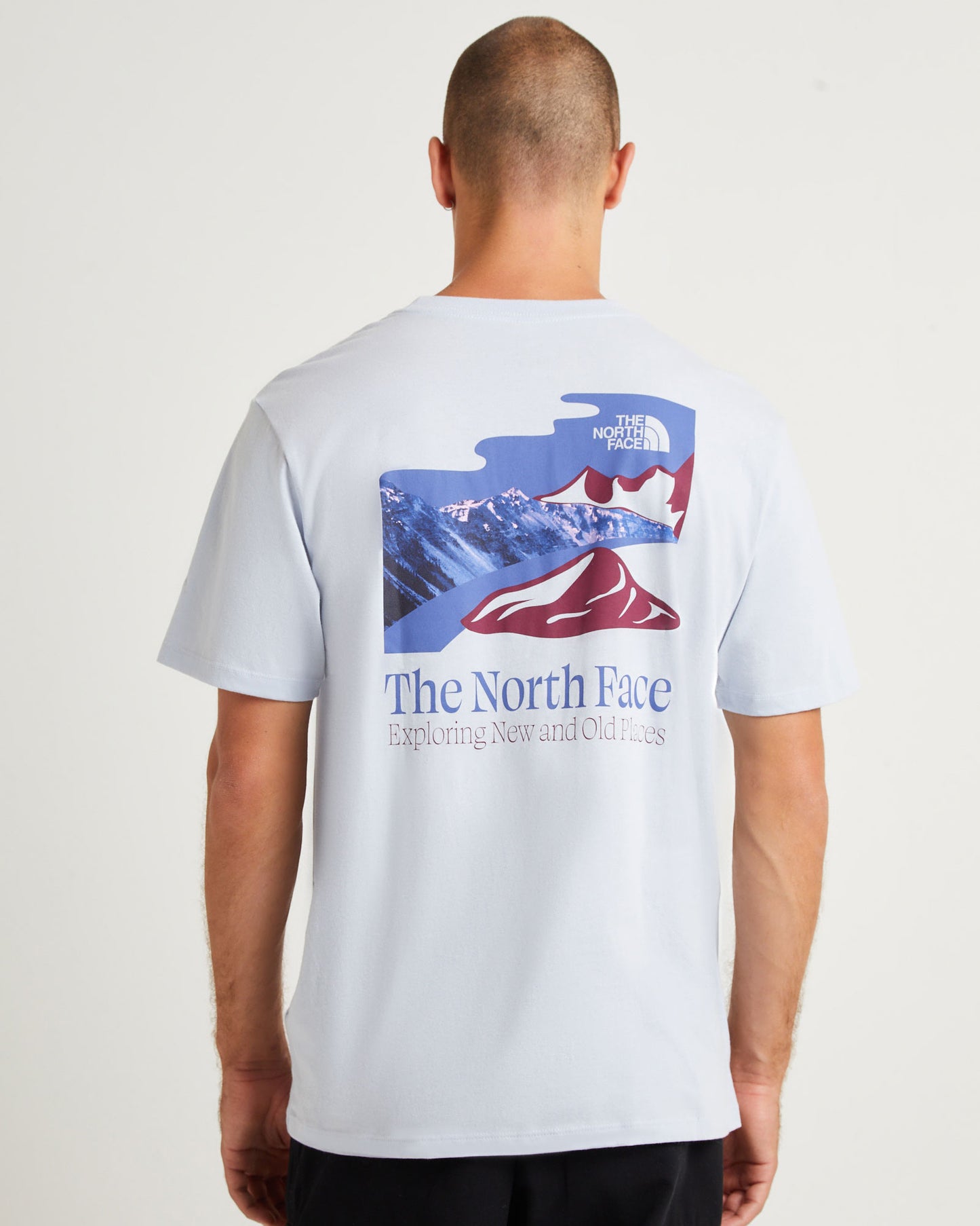 Places We Love Short Sleeve T-Shirt Dusty Periwinkle Grey