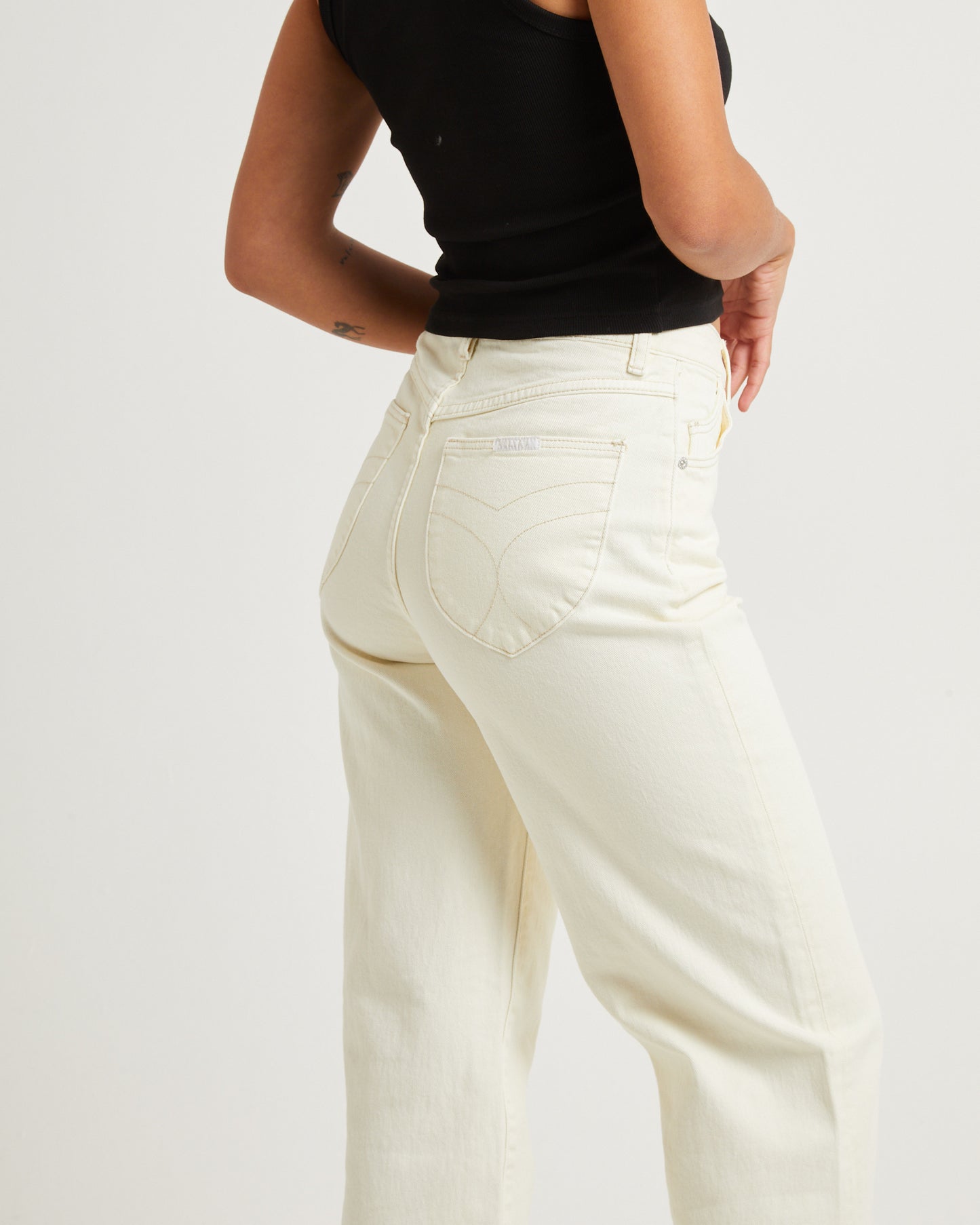 Heidi Ankle Jeans Buttercream