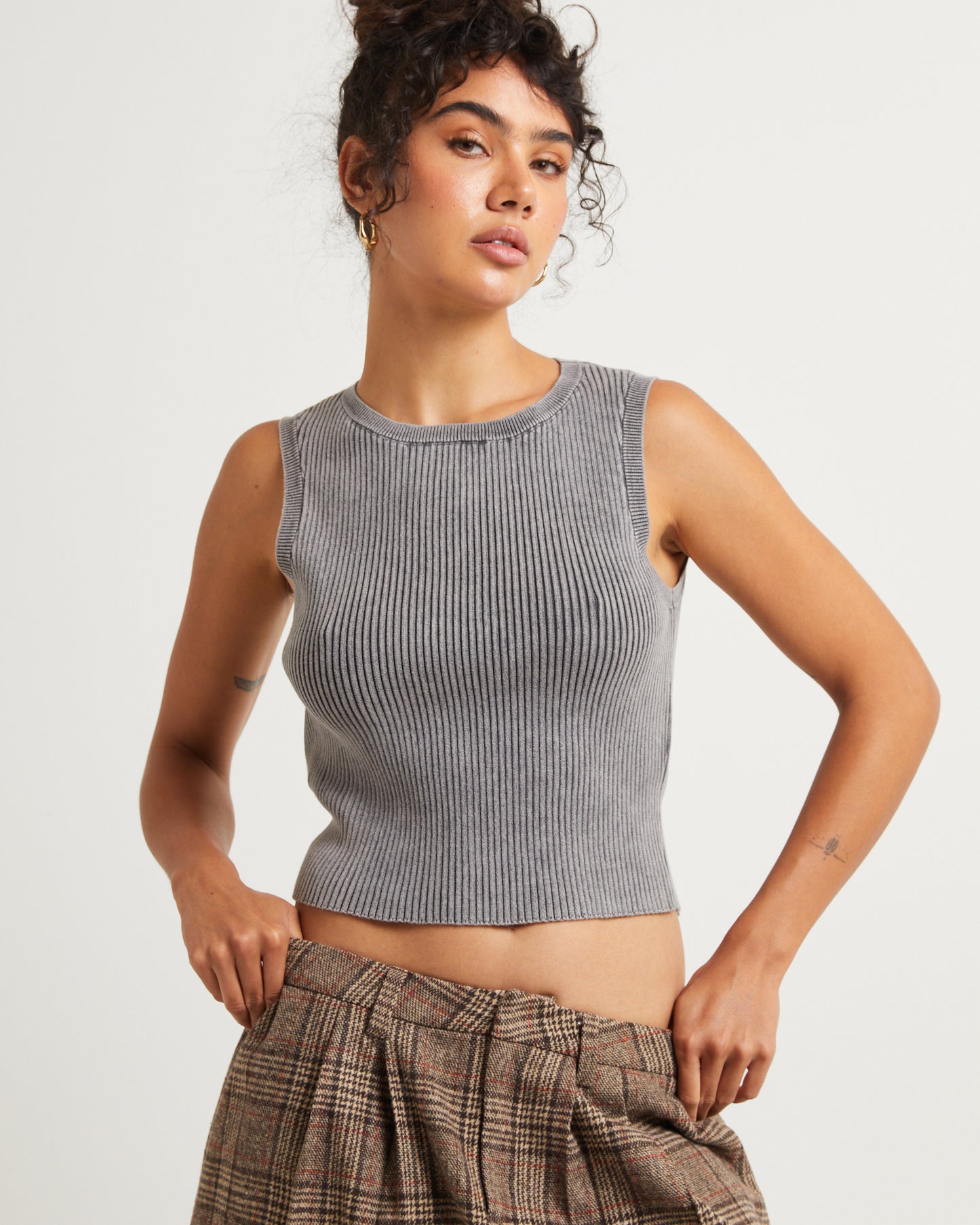 Acid Rave Rib Knit Top