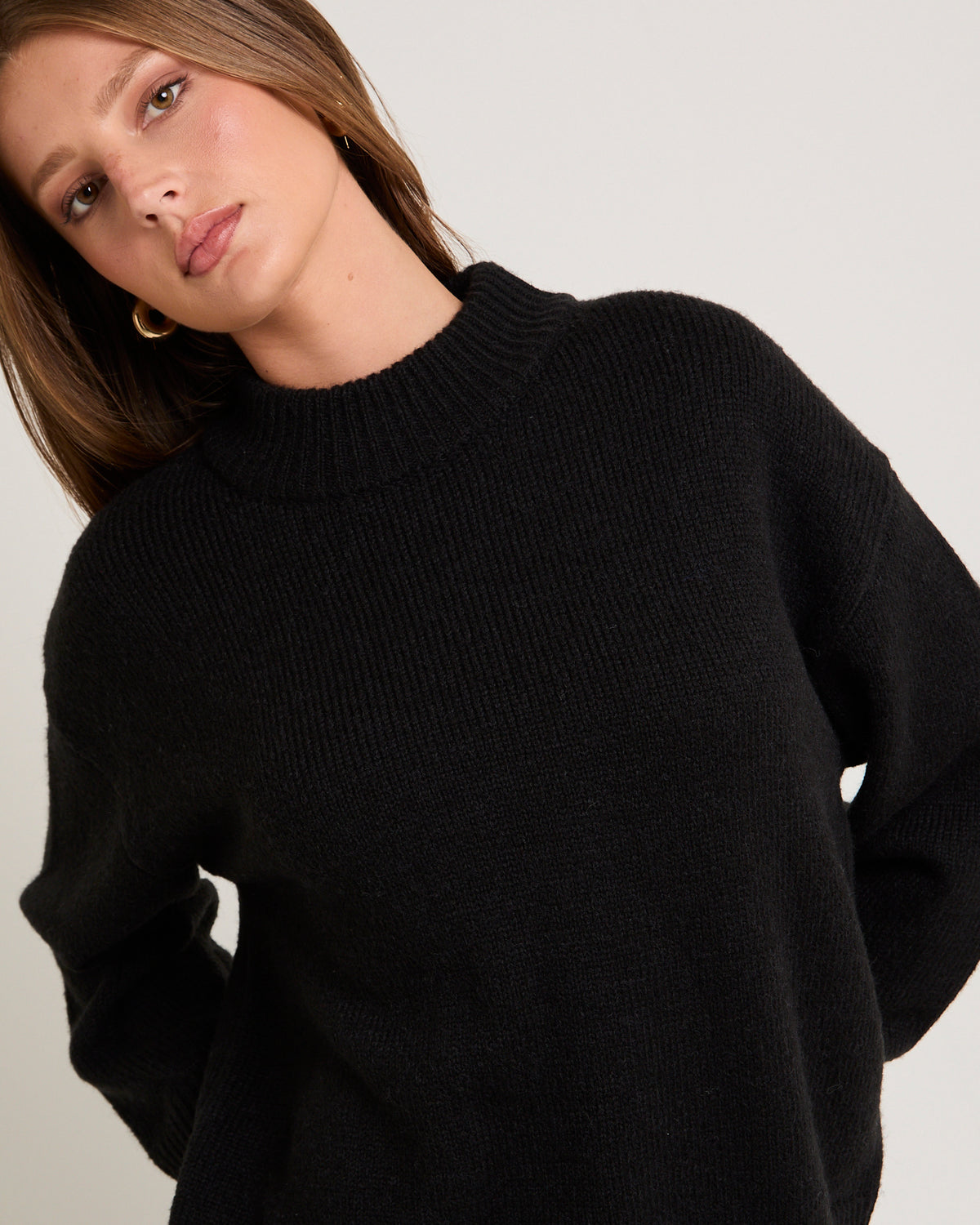 Maxie Oversized Knit Jumper BLACK
