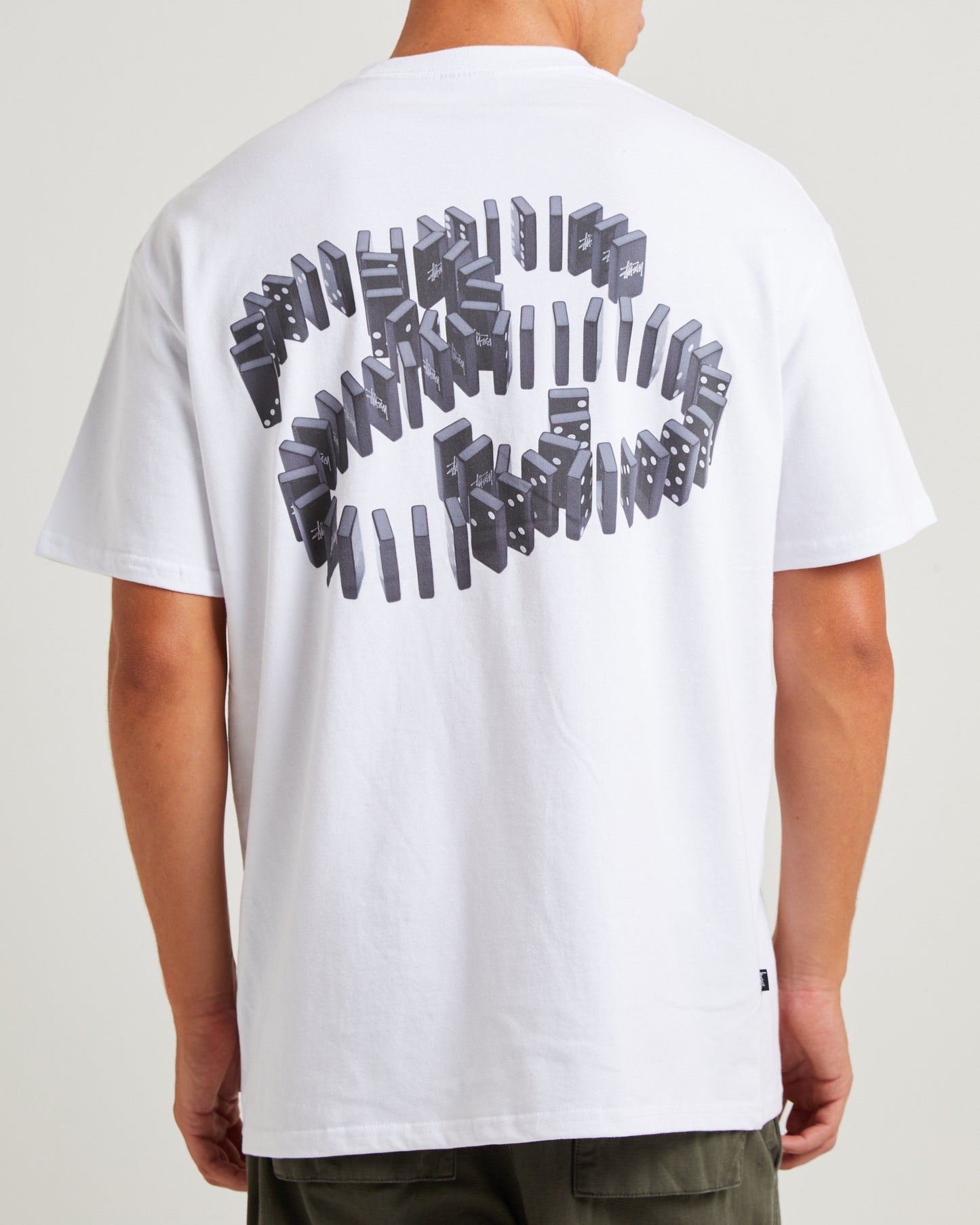 Dominoes Heavyweight Short Sleeve T-Shirt White