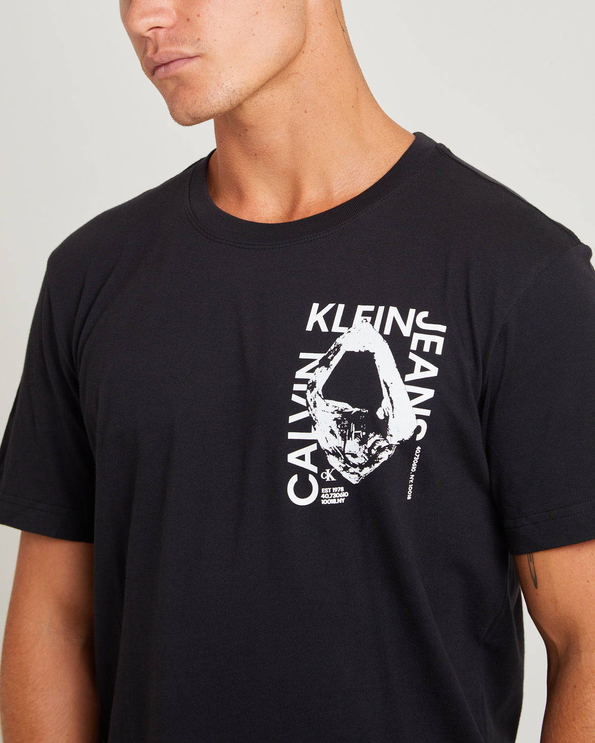 Graphic Short Sleeve T-Shirt Modern Metals Black CK BLACK