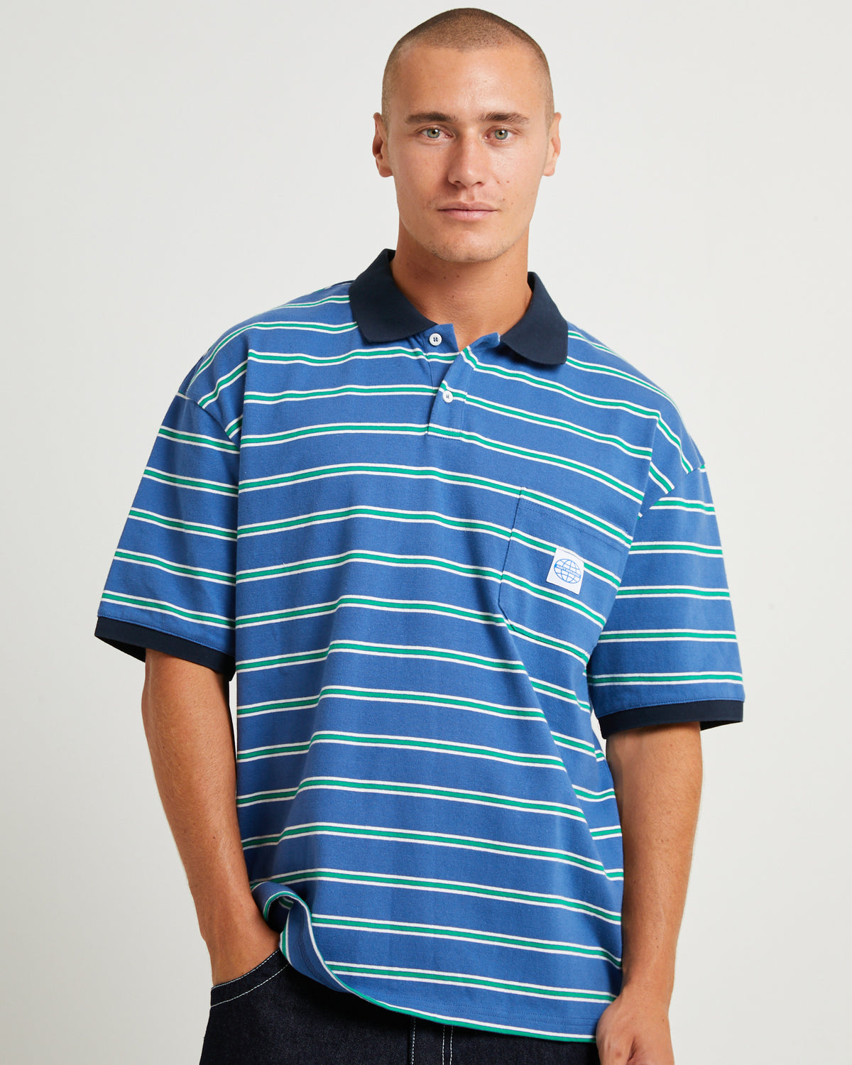 Inspectah Deck Short Sleeve Polo DELFT BLUE
