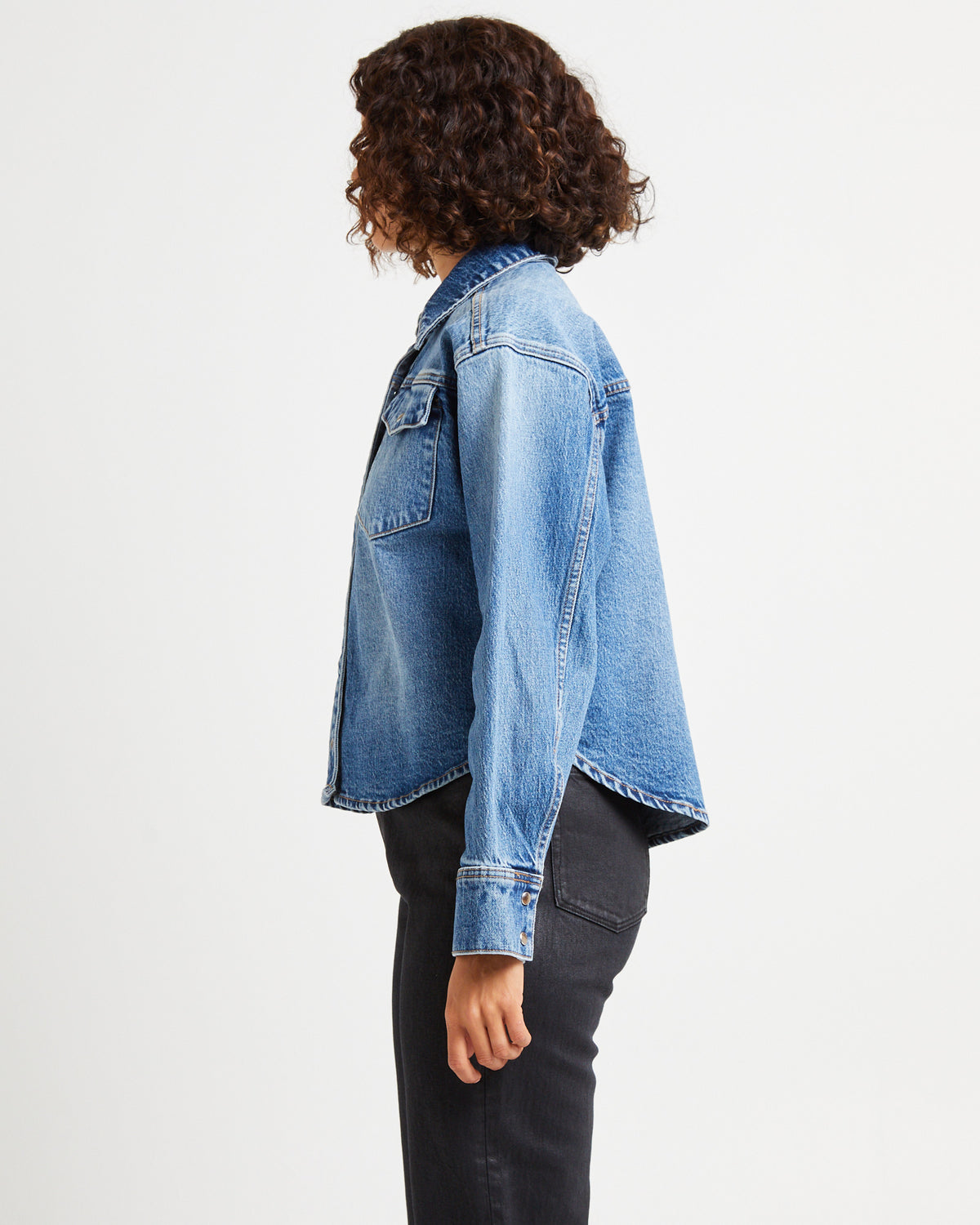 Eva Denim Shacket Vintage Indigo VINTAGE INDIGO