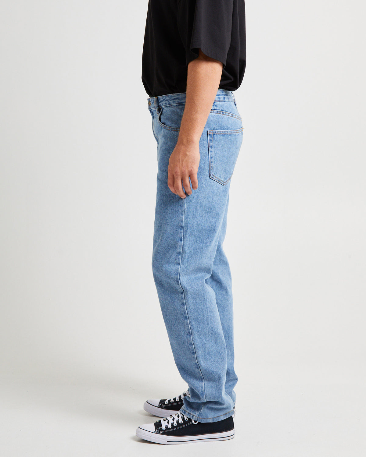 Fracture Straight Denim Jeans BLUE