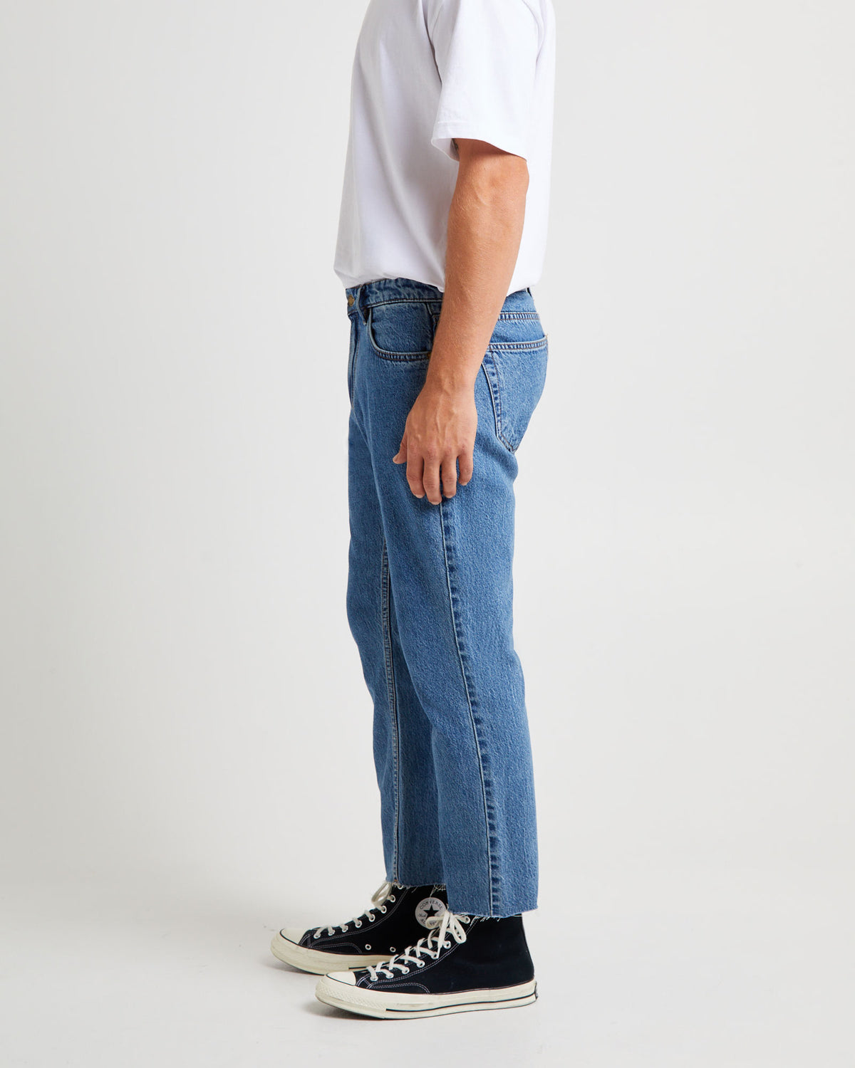 Relaxo Chop Denim Jeans Pacific MID BLUE
