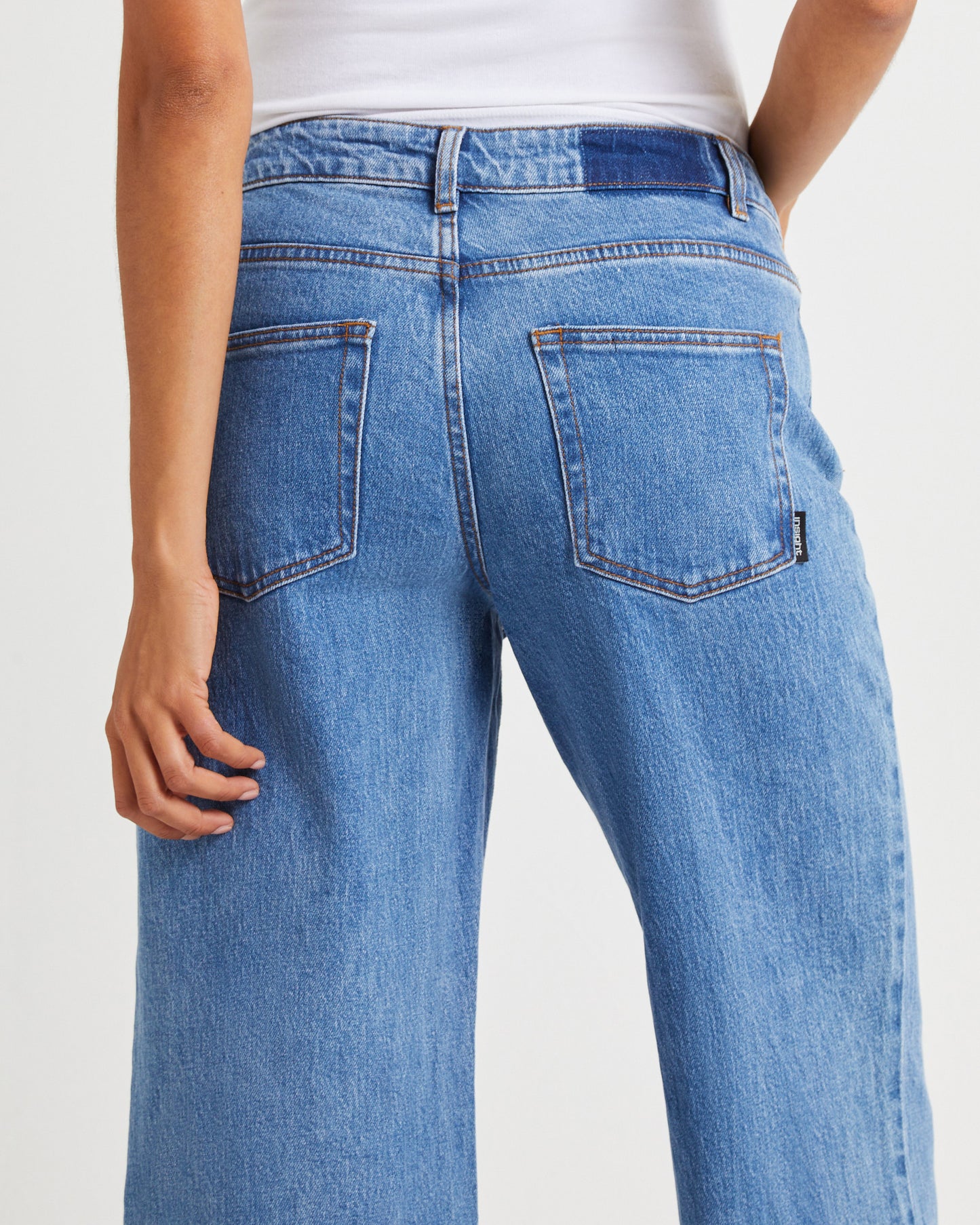 Rena Mid Rise Straight Jeans