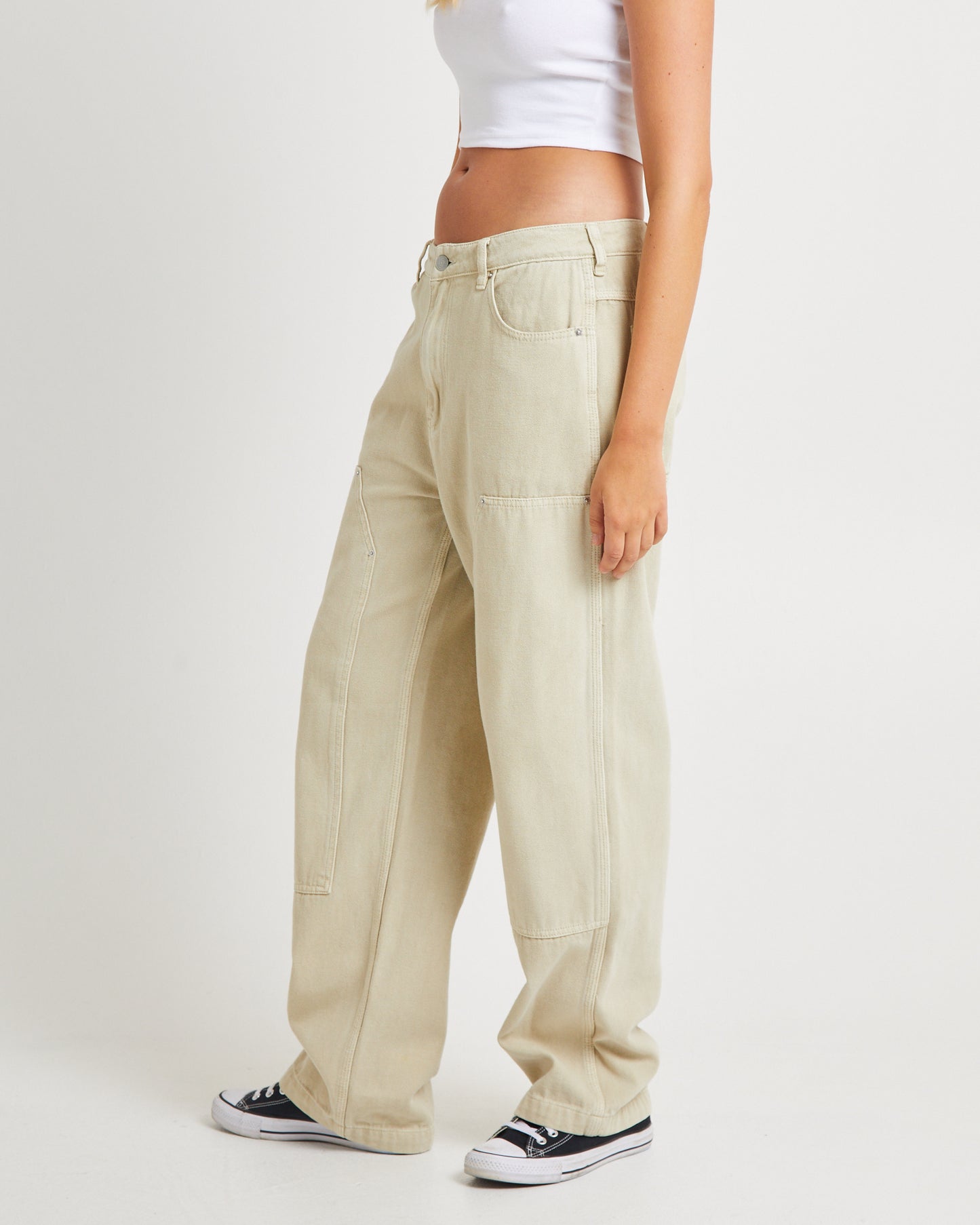 Double Knee Carpenter Pants Used Natural
