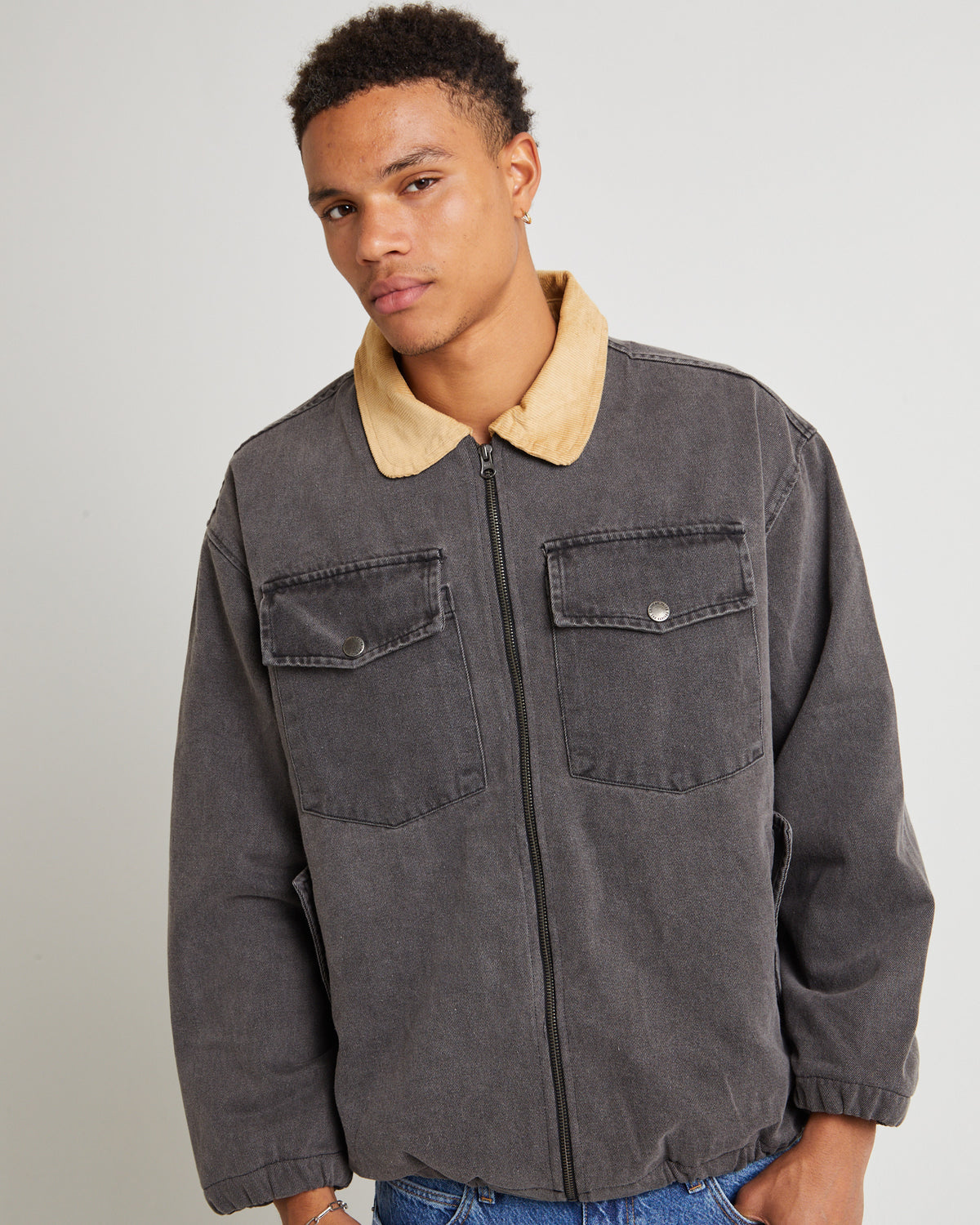 Blackbird Denim Jacket Washed Black WASHED BLACK