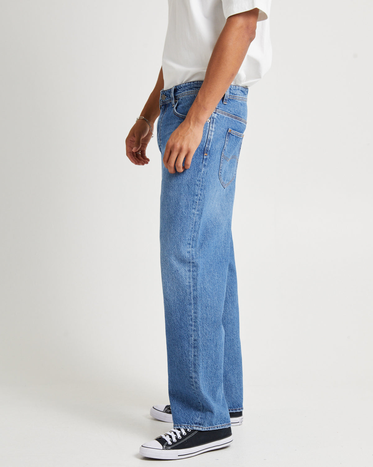L-Four Baggy Denim Jeans Turntable TURNTABLE INDIGO