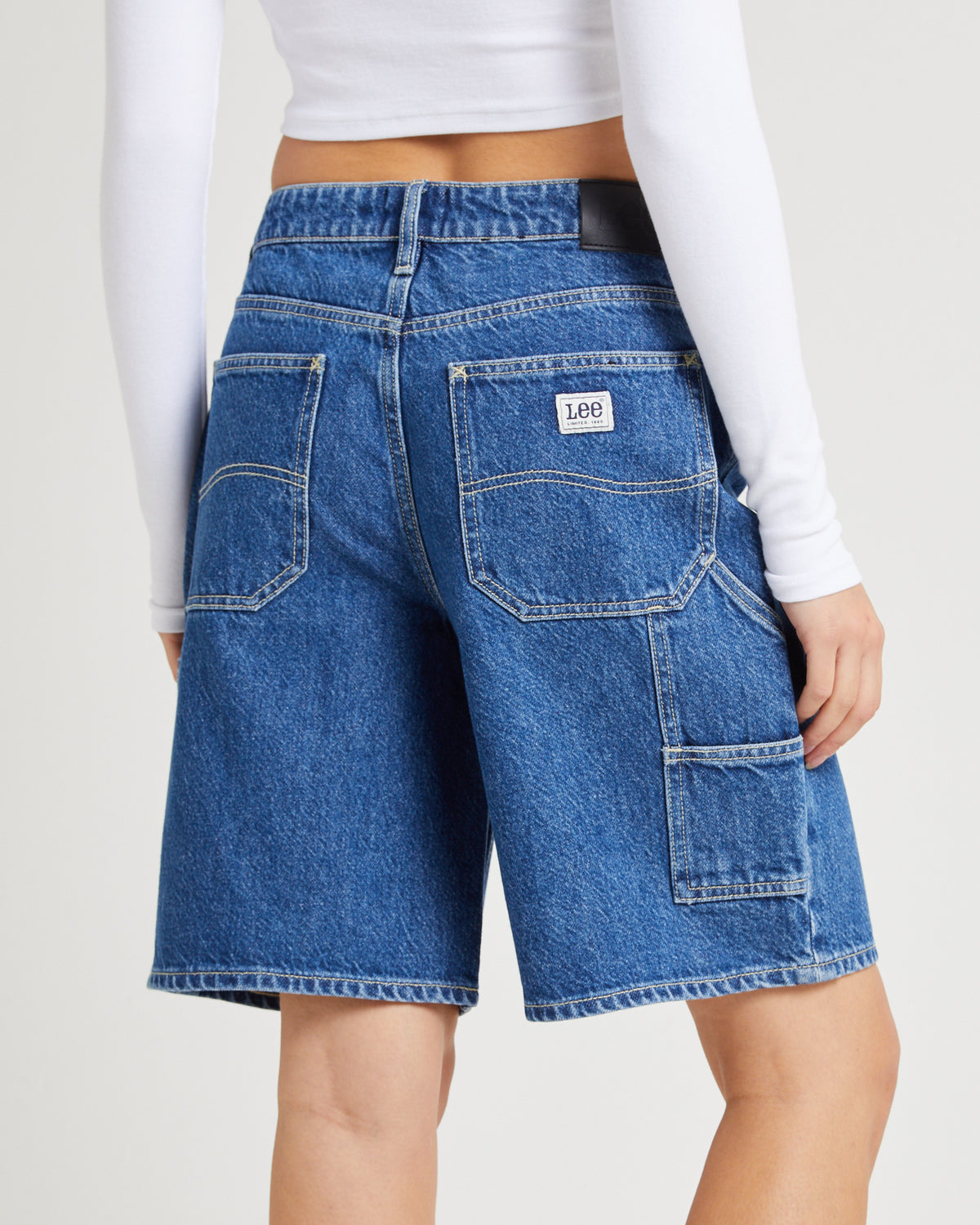 90s Mid Baggy Carpenter Denim Shorts Faithless FAITHLESS