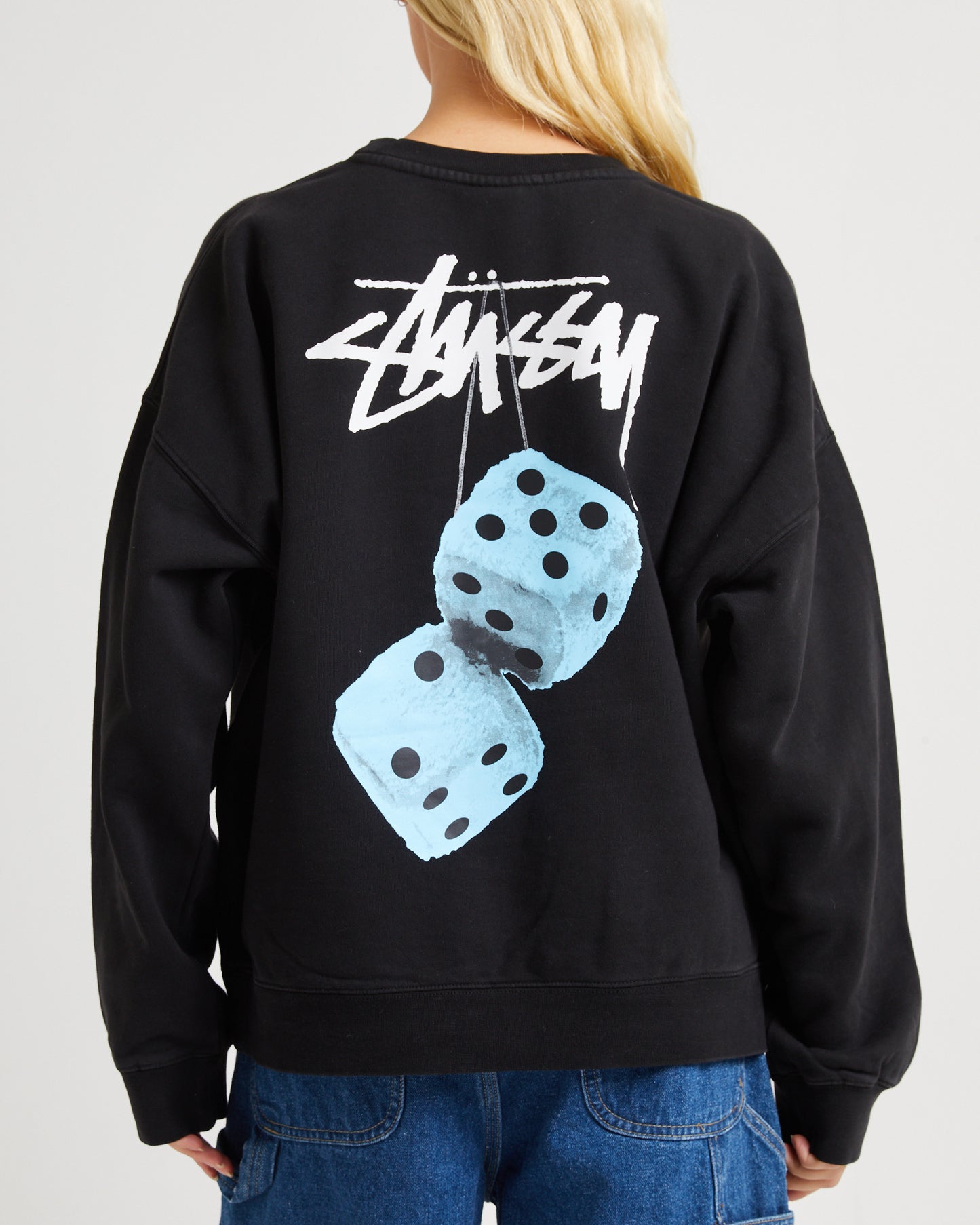 Fuzzy Dice Oversized Crew Jumper