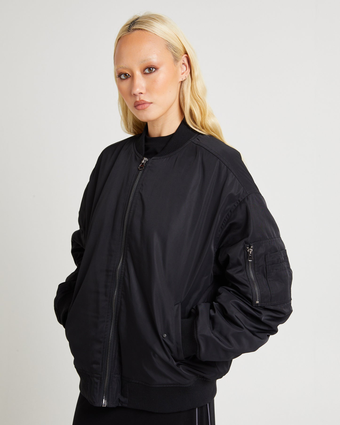 Relaxed Bomber Jacket