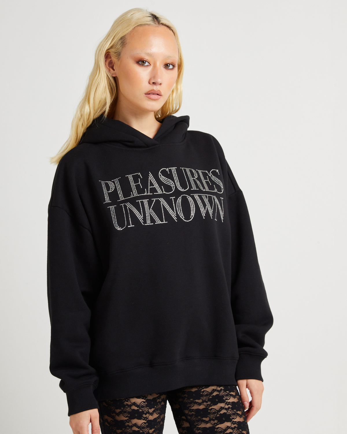 Unknown Diamonte Hoodie BLACK