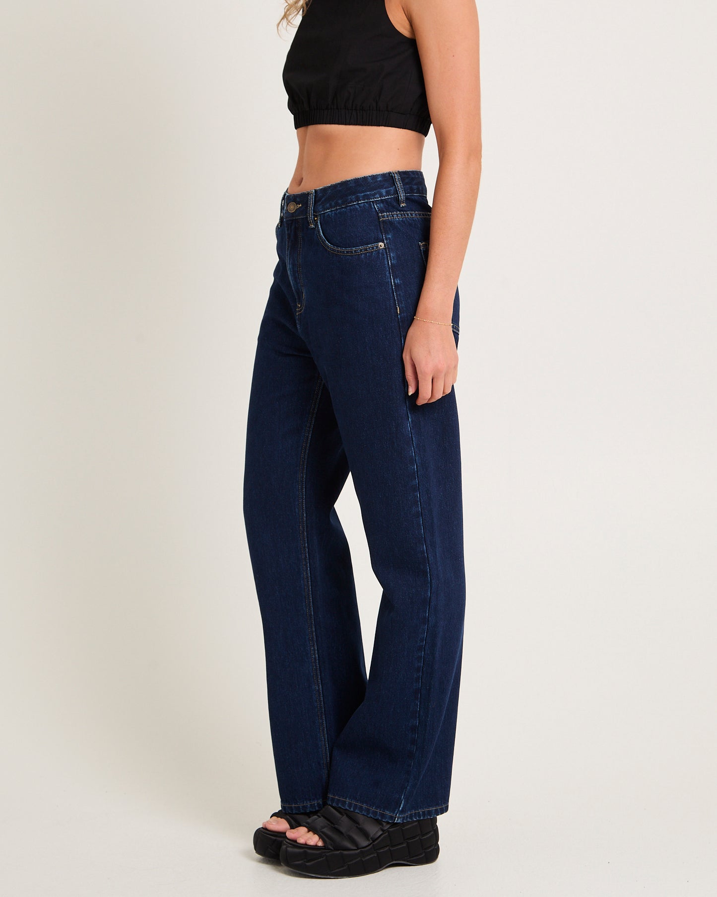 Alexa Mid Rise Relaxed Denim Jeans