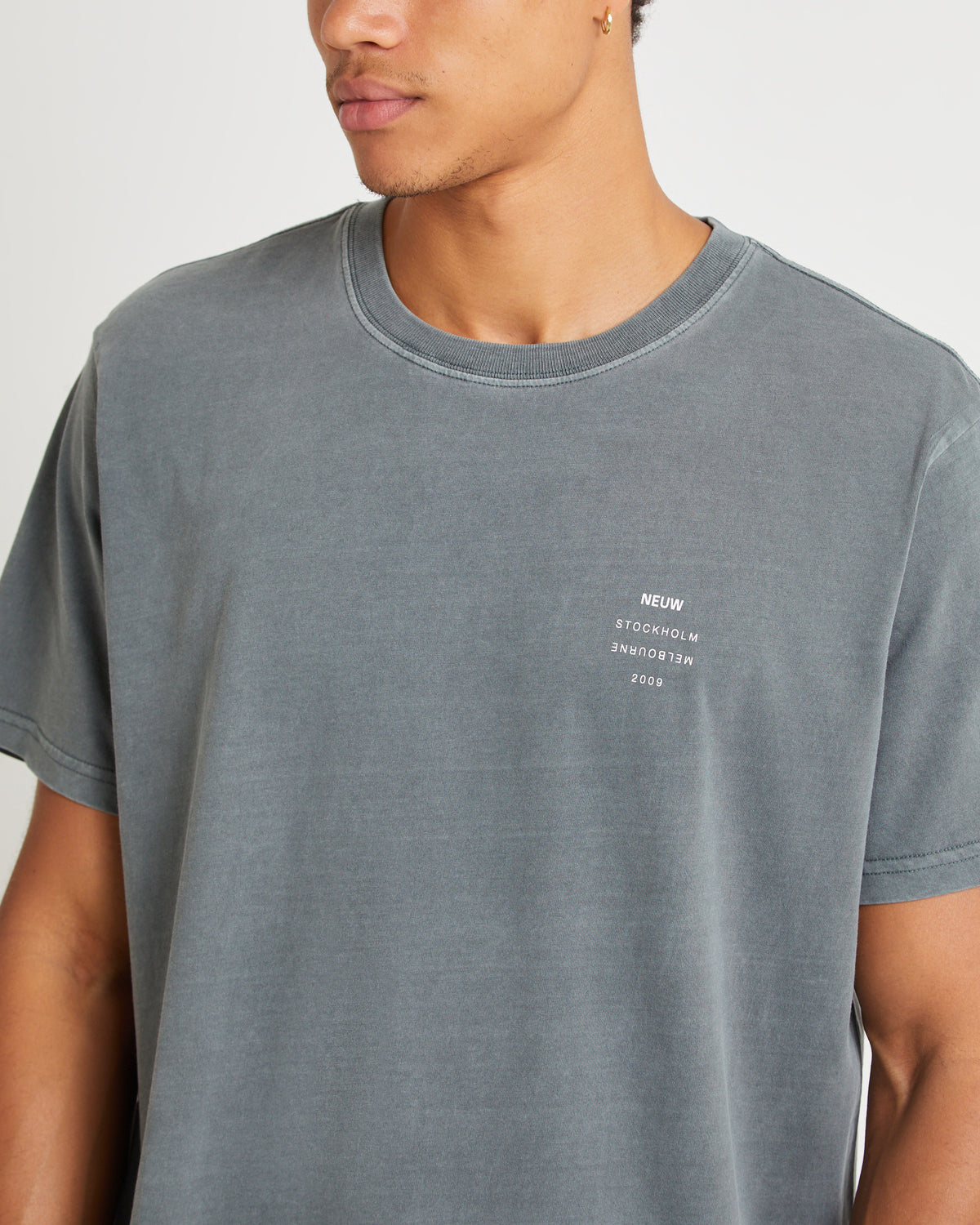 Organic Neuw Band T-Shirt SPRUCE GREEN